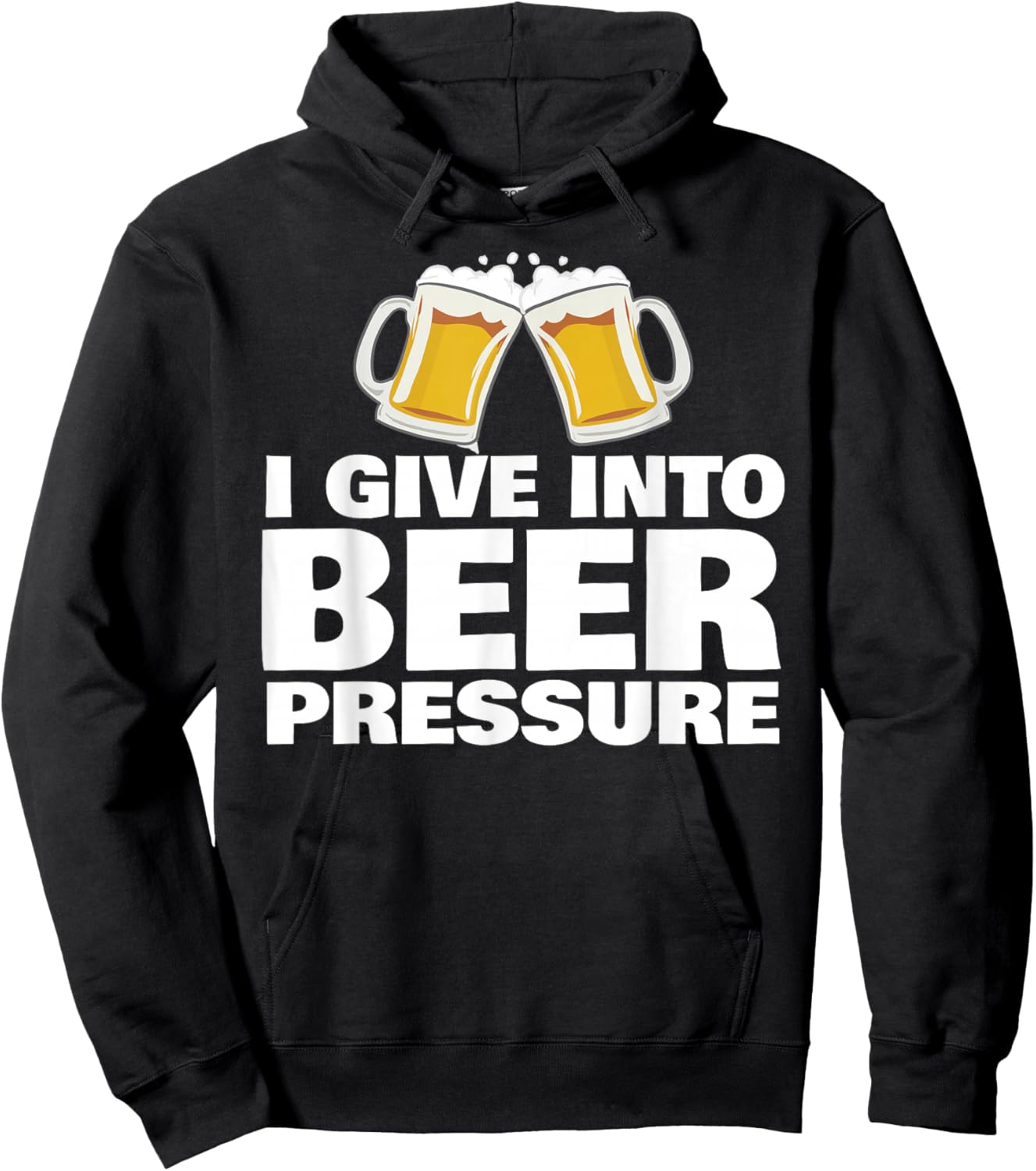 I Give in to Beer Pressure Hoodie - Hoodie | Black
