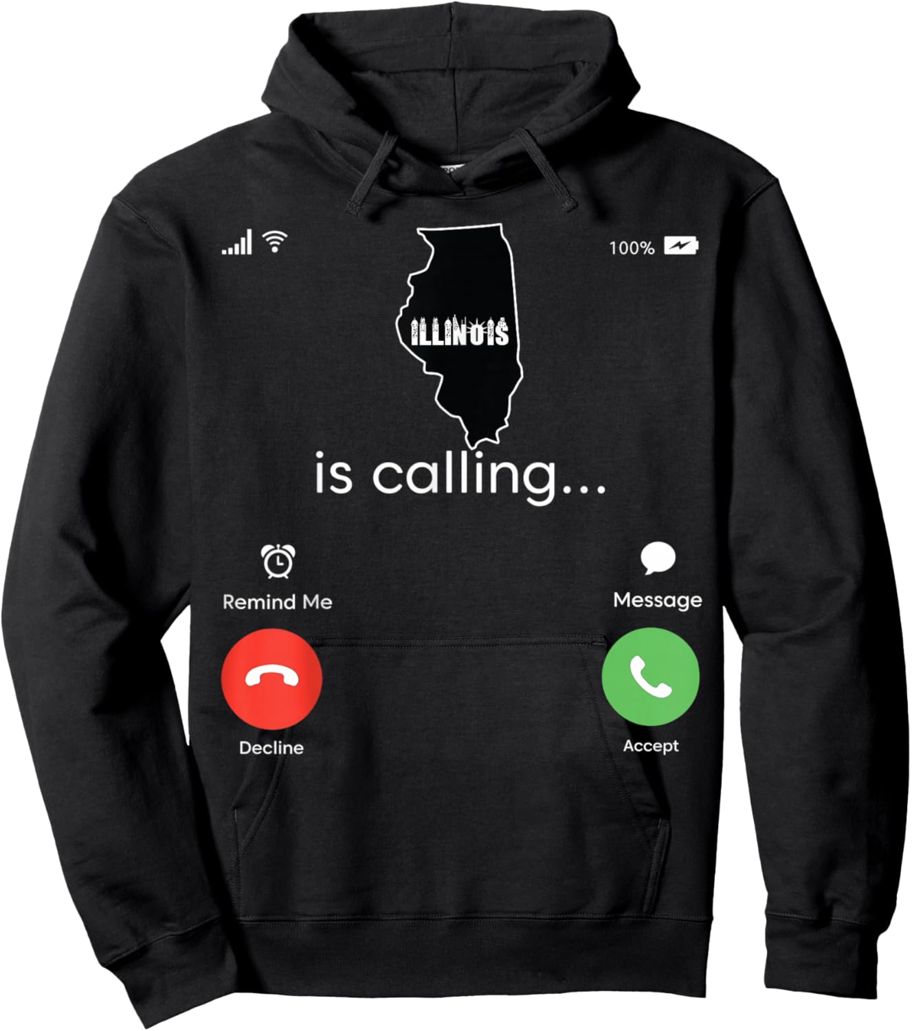 Illini Retro Youth Jersey Clothing for Kids Girls Illinois Hoodie - Hoodie | Black