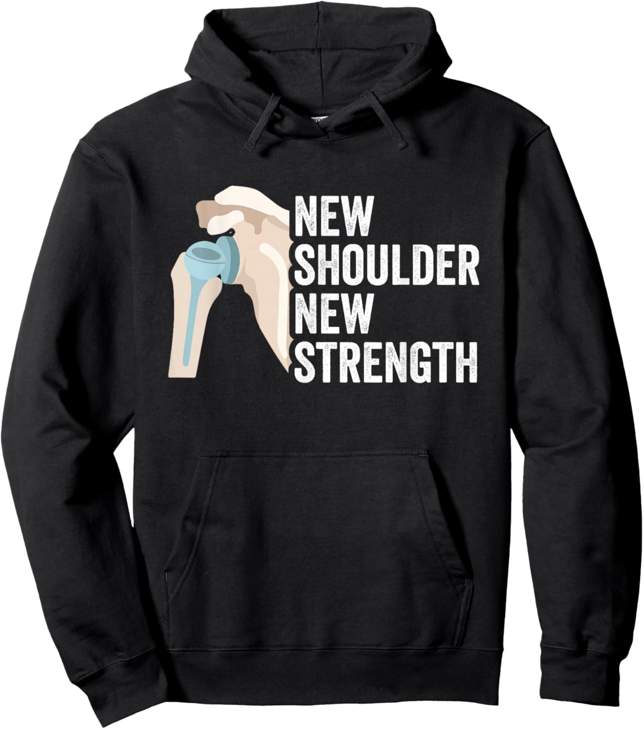 Shoulder Recovery Replacement Shoulder Surgery Hoodie - Hoodie | Black