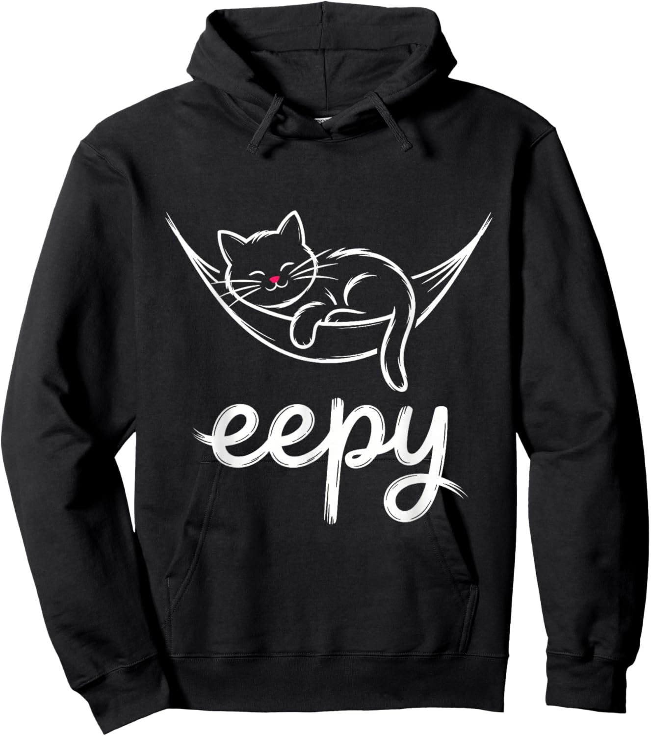 Eepy Cat – Funny Sleepy Cat Meme Hoodie - Hoodie | Black