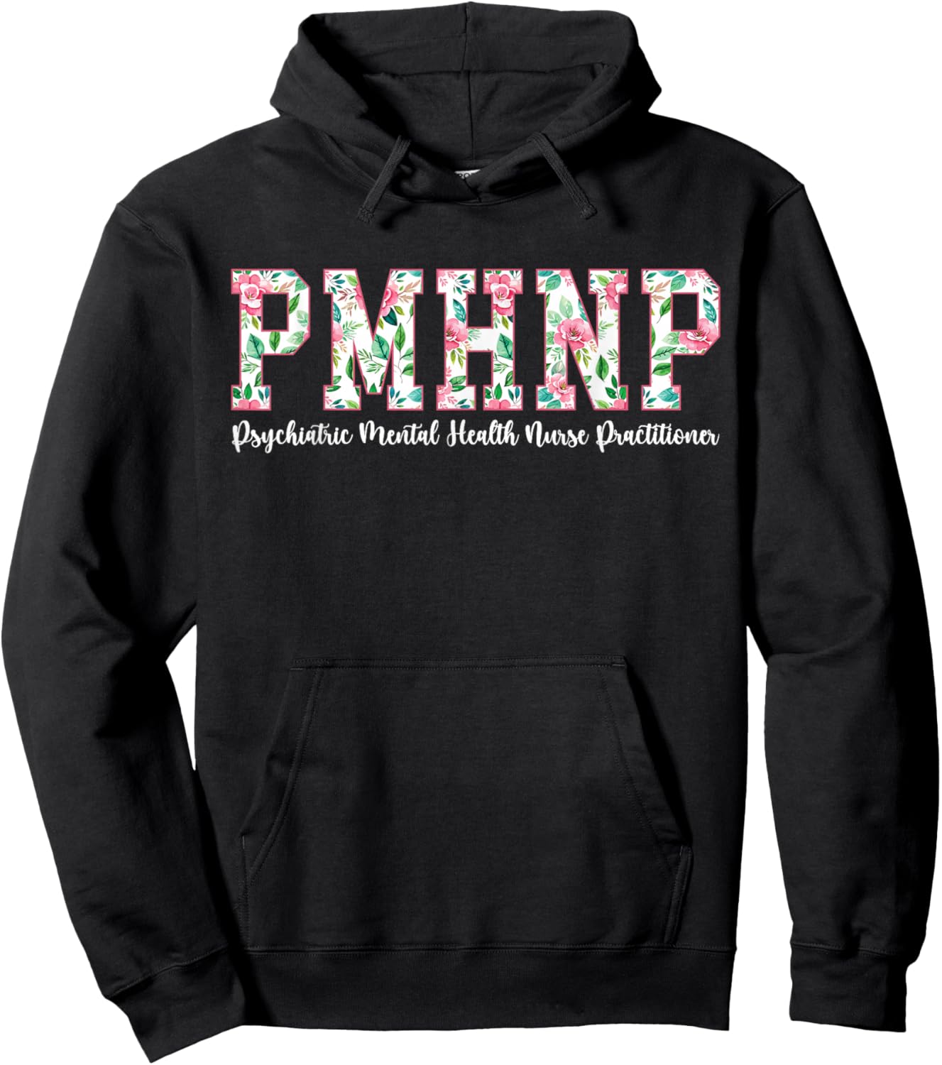 Boho PMHNP Psychiatric Mental Health Nurse Practitioner Hoodie - Hoodie | Black