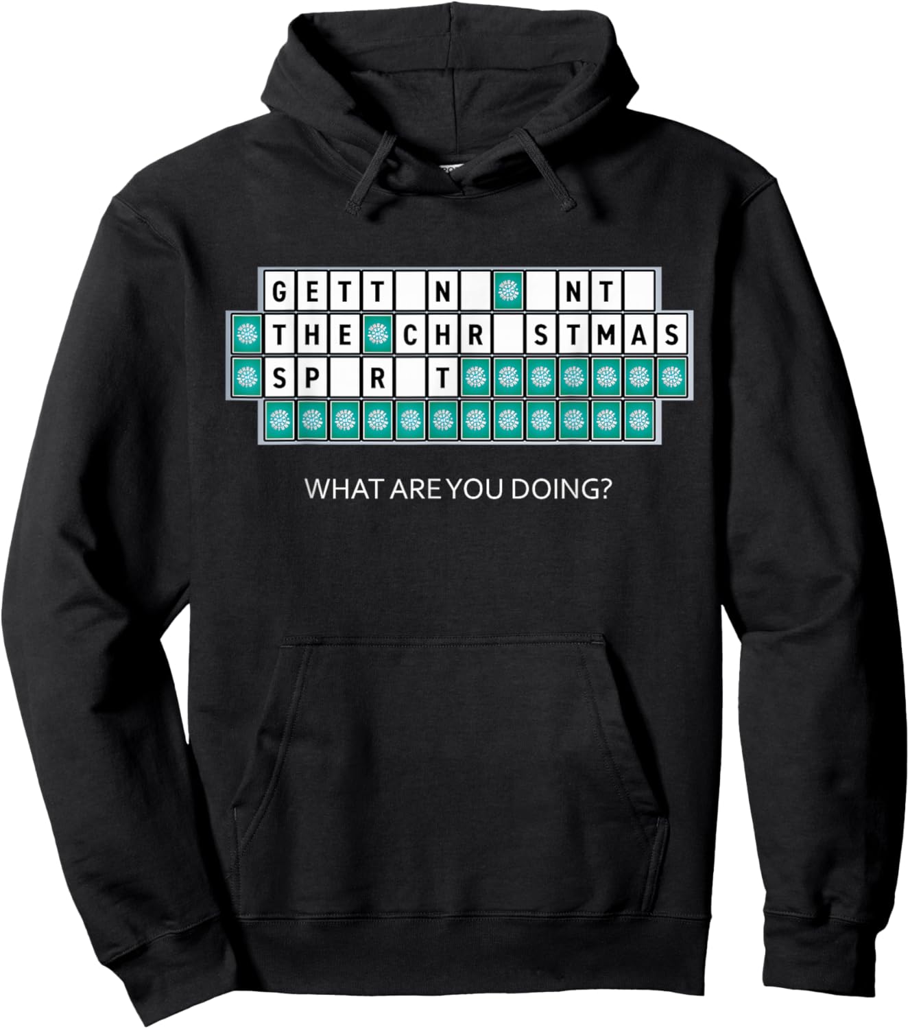 Wheel of Fortune Christmas Spirit Hoodie - Hoodie | Black