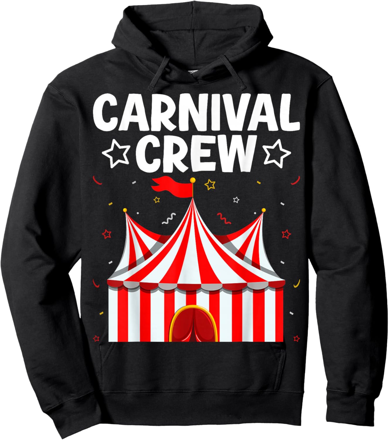 Carnival Crew Circus Tent Festival Fun Team Hoodie - Hoodie | Black