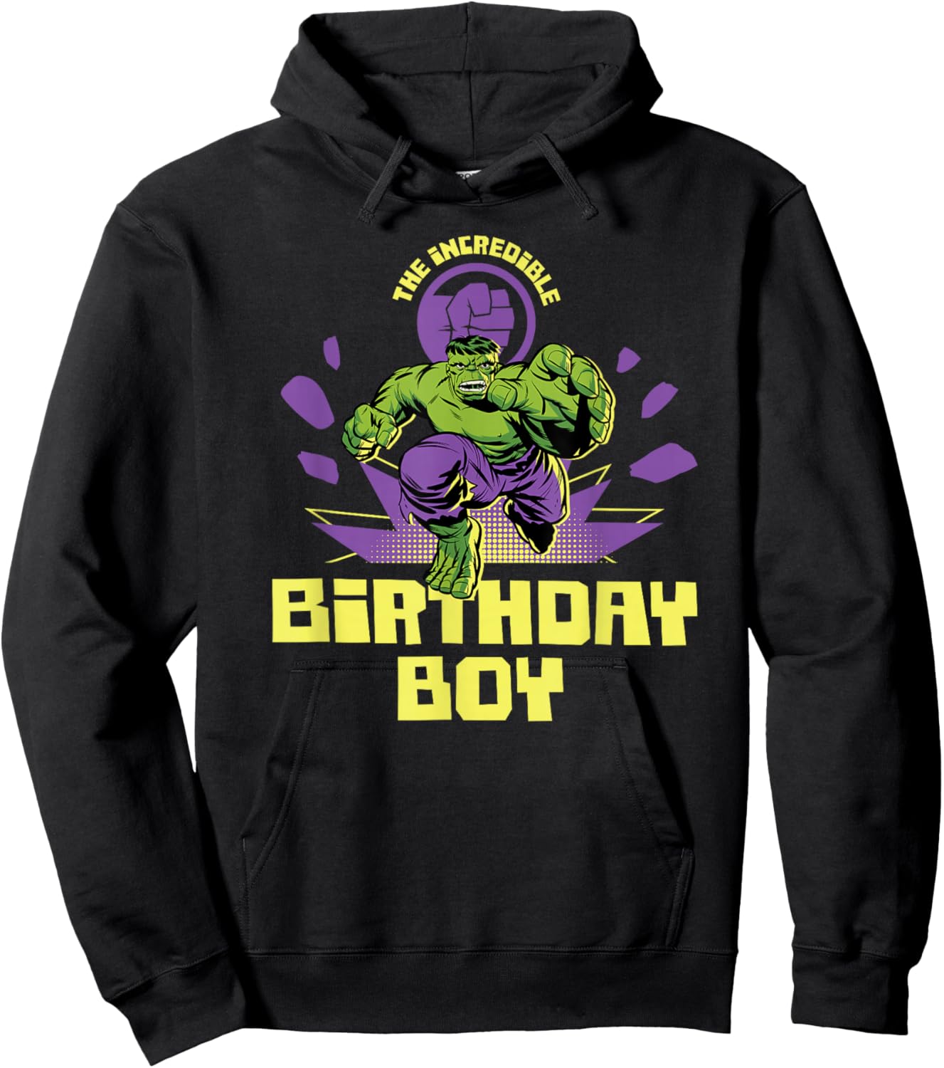 Marvel Super Heroes Hulk The Incredible Birthday Boy Party Hoodie - Hoodie | Black