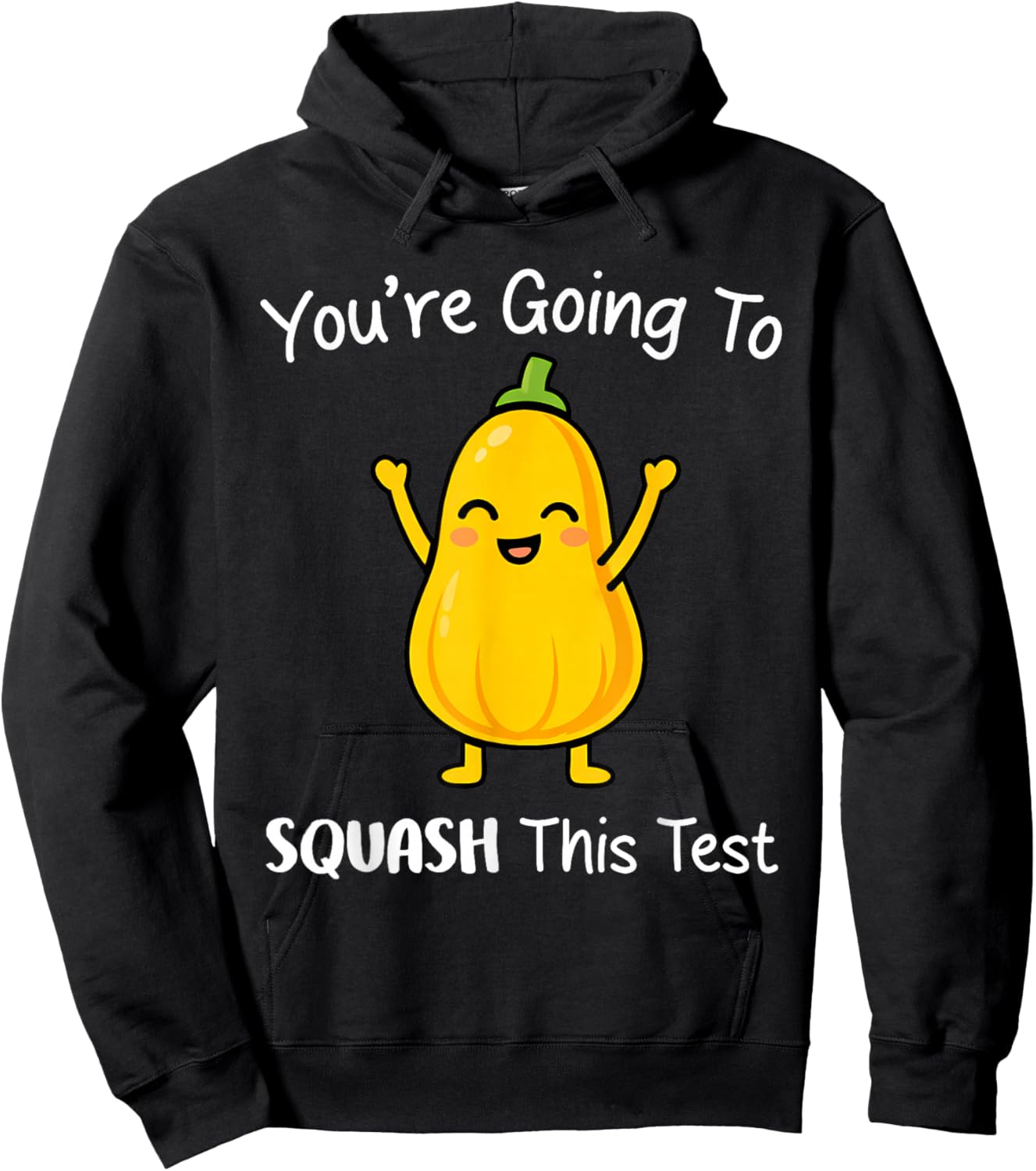 Test Day Funny Squash This Test Motivation Teacher Testing Hoodie - Hoodie | Black