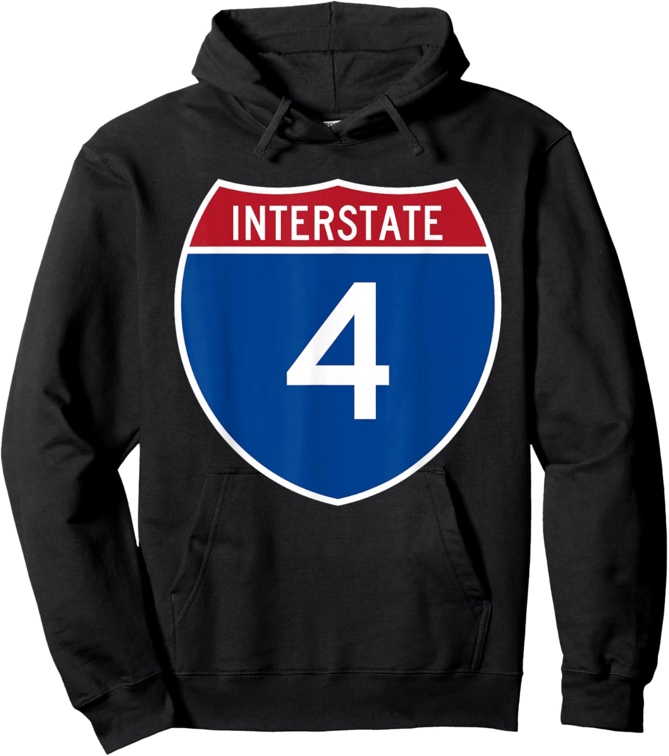 Interstate 4 Sign I-4 Highway Florida Hoodie - Hoodie | Black