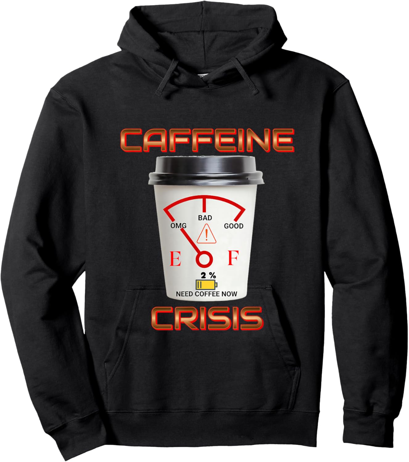 Caffeine Crisis Hoodie - Hoodie | Black