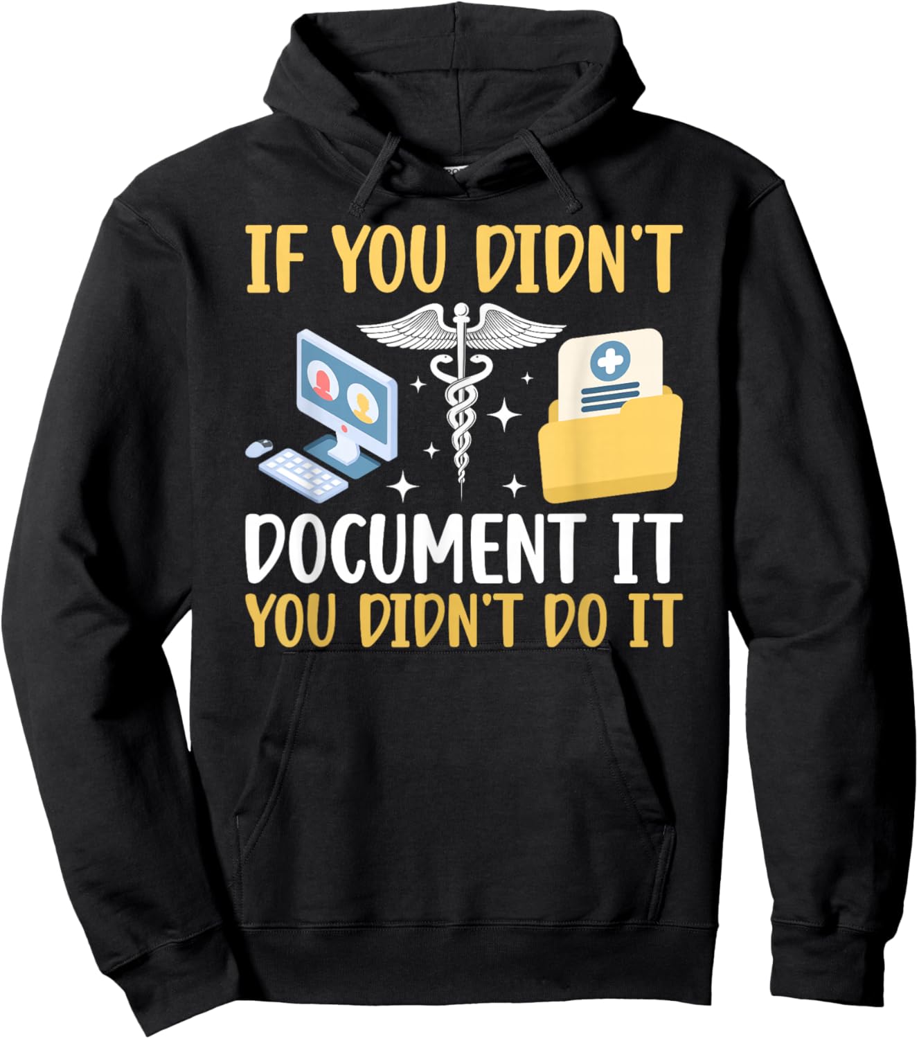 Funny Medical Records Director Medical Records Clerk Hoodie - Hoodie | Black