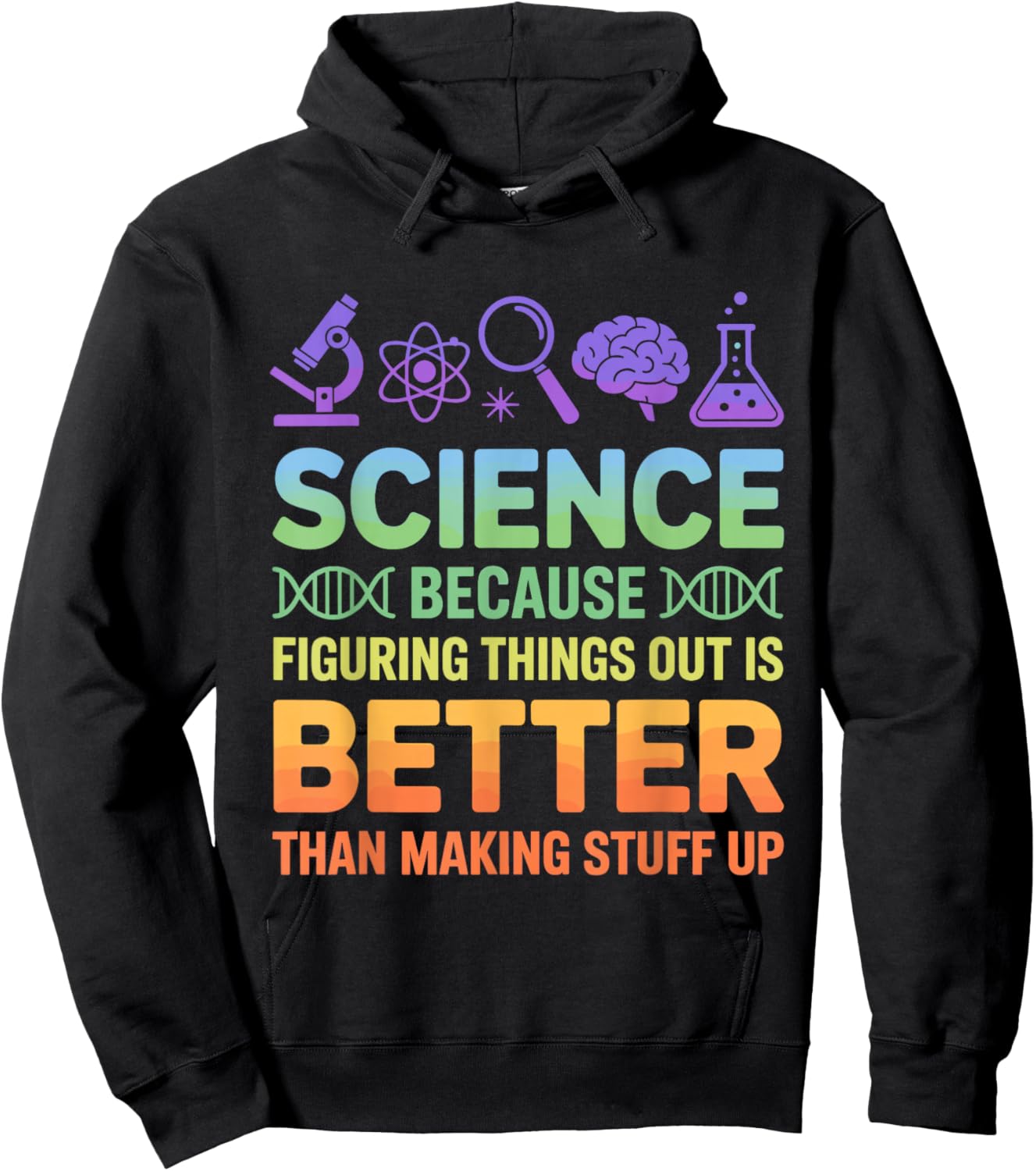 Science Because Figuring Things Out Science Teacher Hoodie - Hoodie | Black