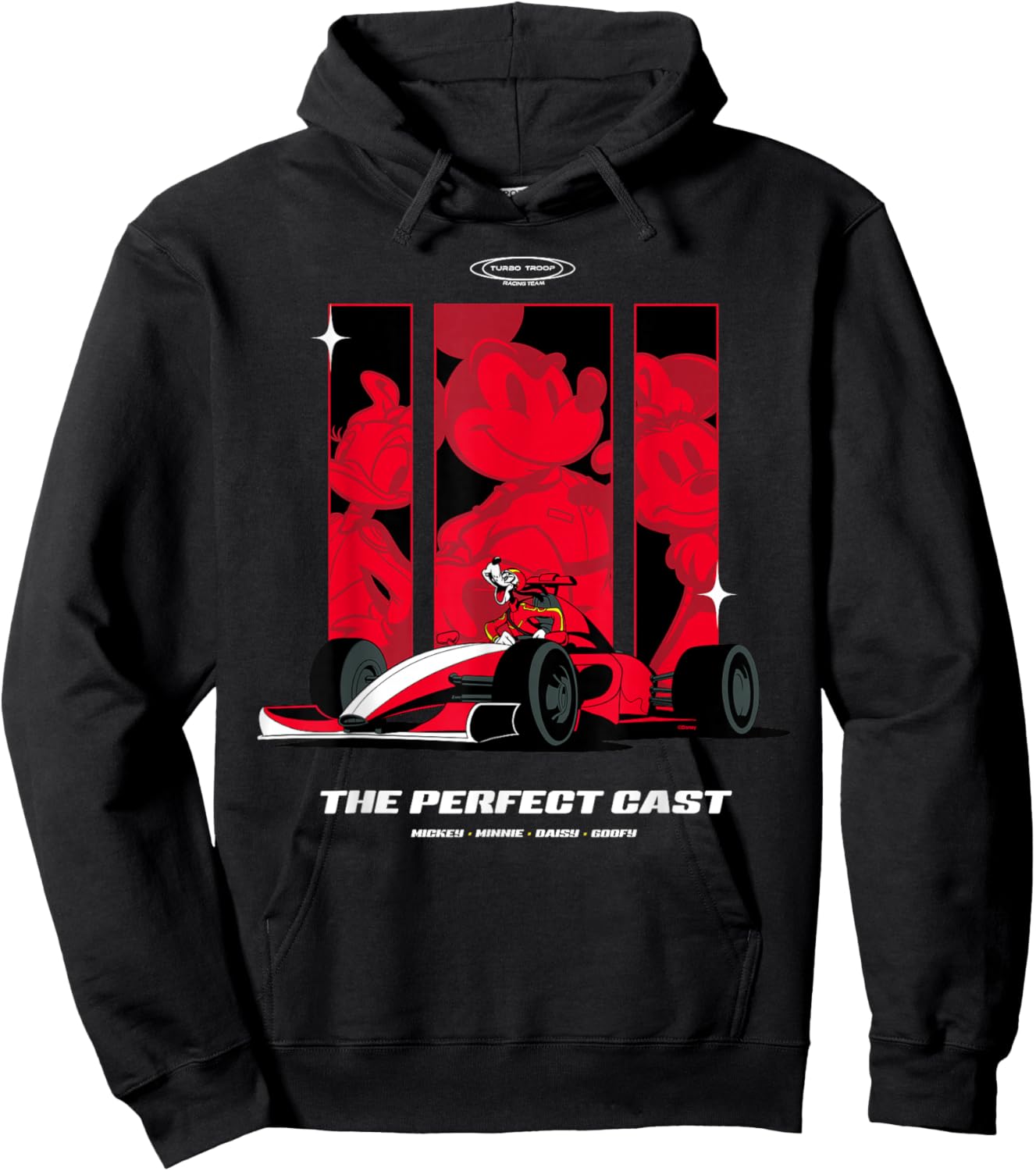 Disney Racing Goofy & Friends The Perfect Cast Turbo Troop Hoodie - Hoodie | Black