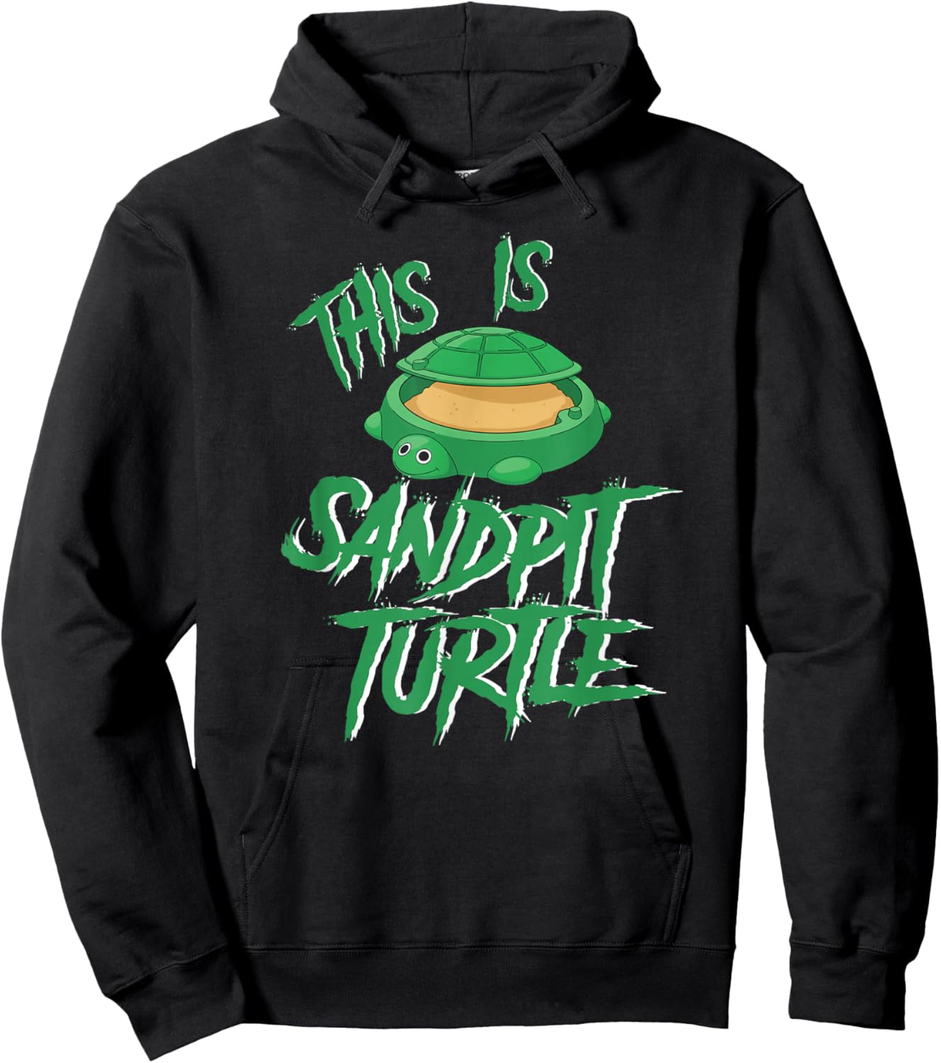This is Sandpit Turtle Metal Music Meme Hoodie - Hoodie | Black
