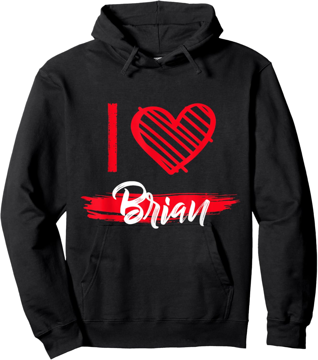 I Love Brian I Heart Brian Hoodie - Hoodie | Black