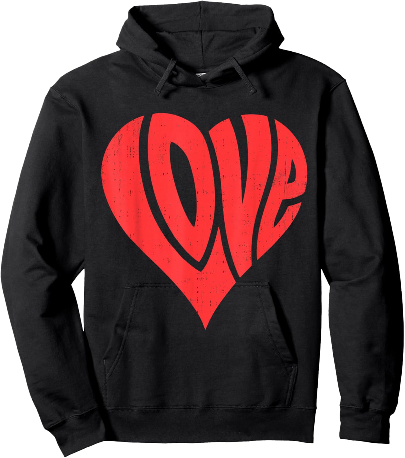 Retro Vintage Love Heart Valentines Day Men Women Boy Kids Hoodie - Hoodie | Black