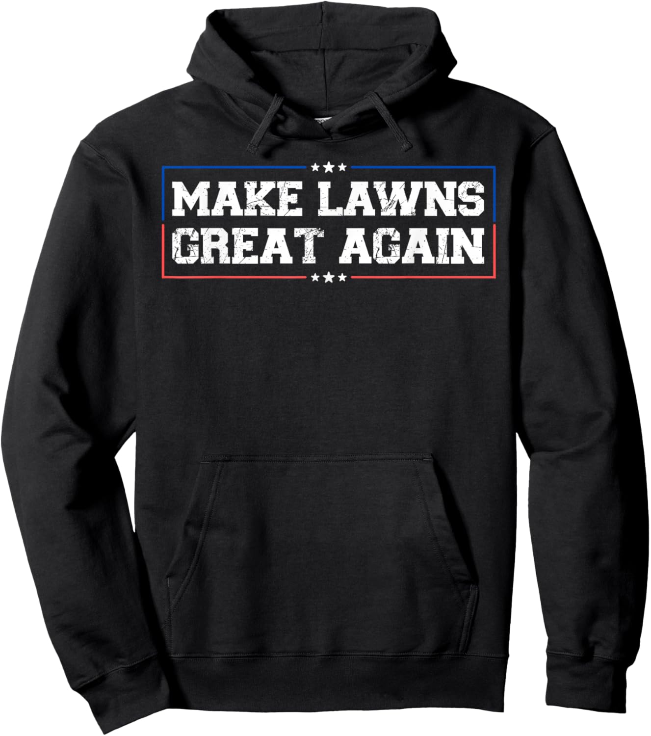 Make Lawns Great Again Funny Lawn Mower Hoodie - Hoodie | Black