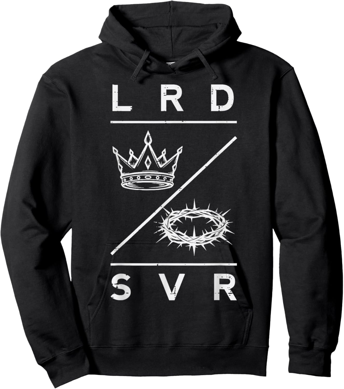 Lord Saviour Crown Christian God Jesus Bible Men Women Kids Hoodie - Hoodie | Black