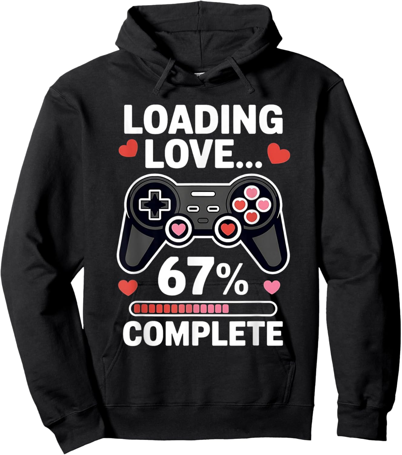 67 Six Seven Gamer Valentine's Day 6 7 Meme Boys Video Game Hoodie - Hoodie | Black