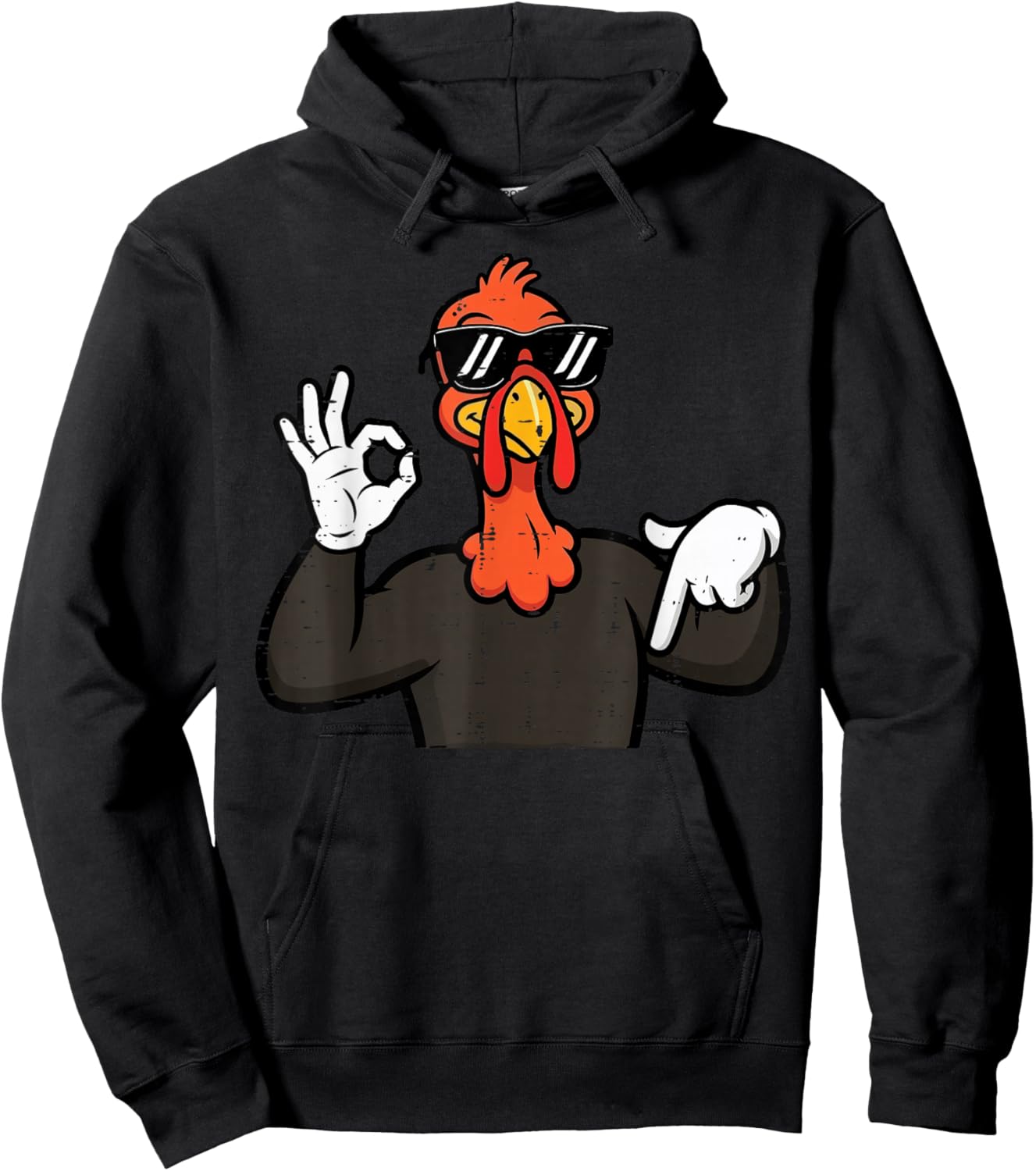 Thanksgiving Turkey 67 Hand Sign Funny 6 7 Meme Men Kids Boy Hoodie - Hoodie | Black