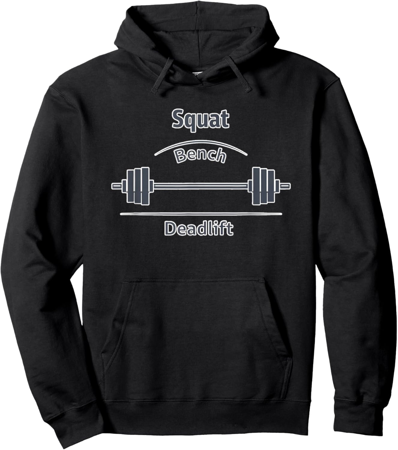 Powerlifter Squat Bench Press Deadlift Hoodie - Hoodie | Black