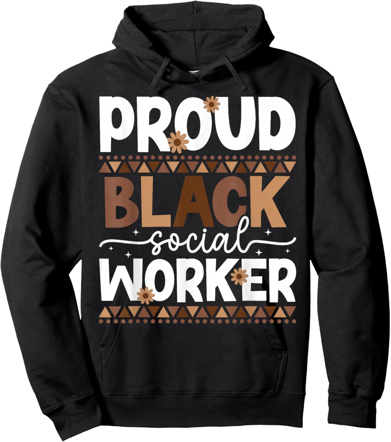 Proud Black Social Worker Melanin Social Workers Hoodie - Hoodie | Black