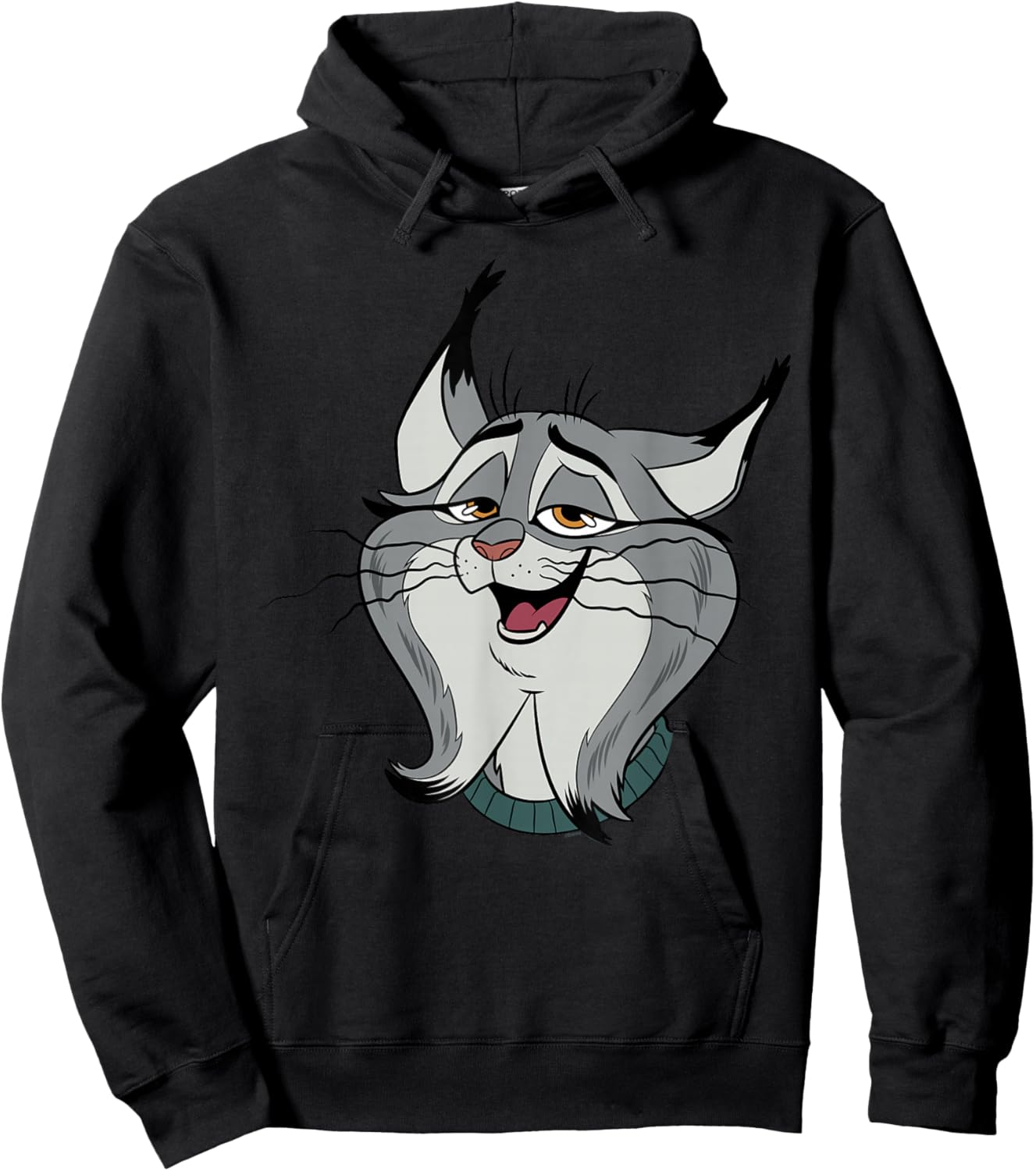 Disney Zootopia 2 Pawbert Lynx Big Face Halloween Costume Hoodie - Hoodie | Black