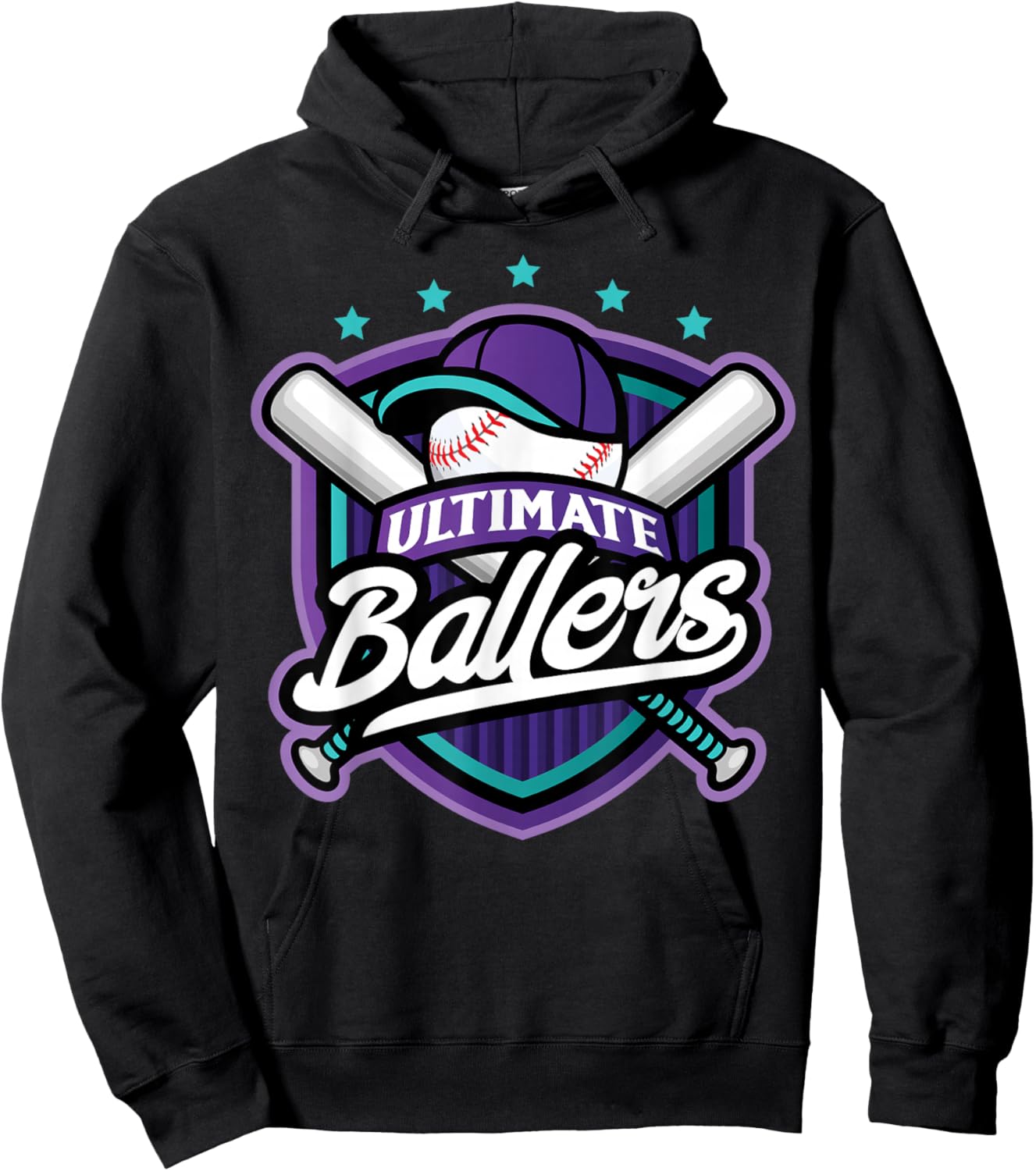 Ultimate Ballers Baseball Hoodie - Hoodie | Black
