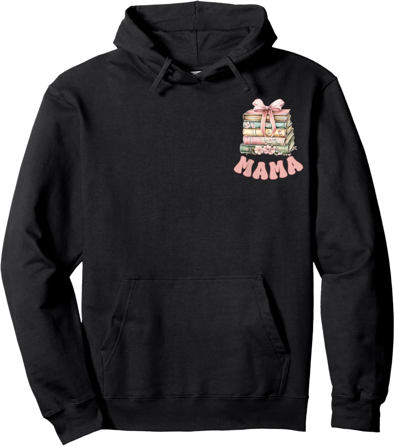 Mama Book First Chapter Birthday Family Matching Party Hoodie - Hoodie | Black