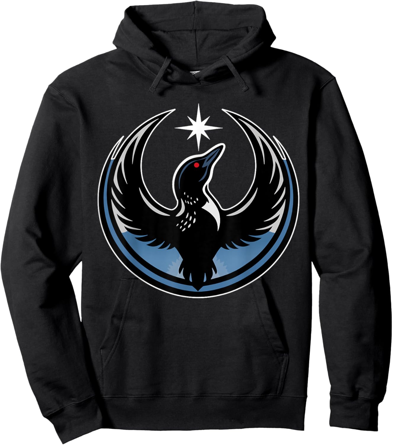 T-Shirt Hoodie - Hoodie | Black