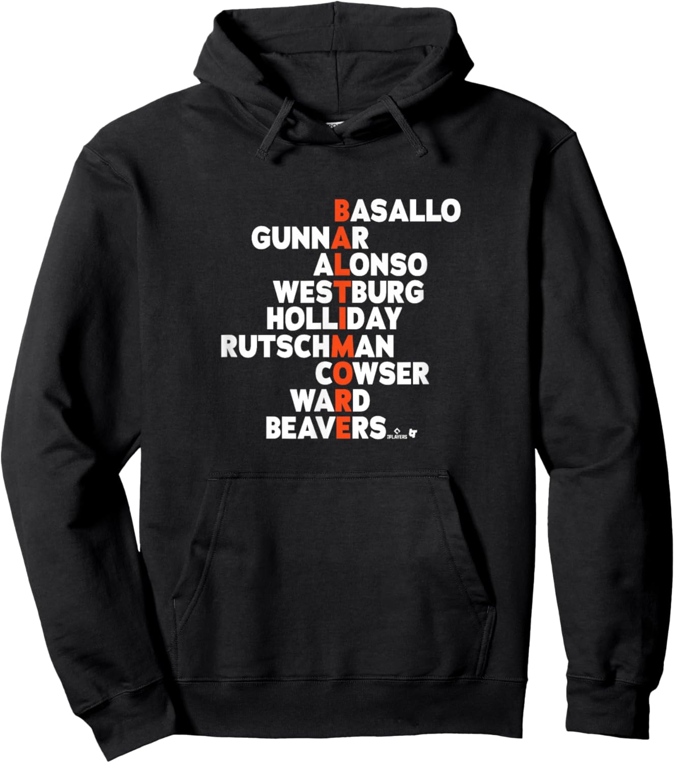 Baltimore Baseball Names 2026 Hoodie - Hoodie | Black