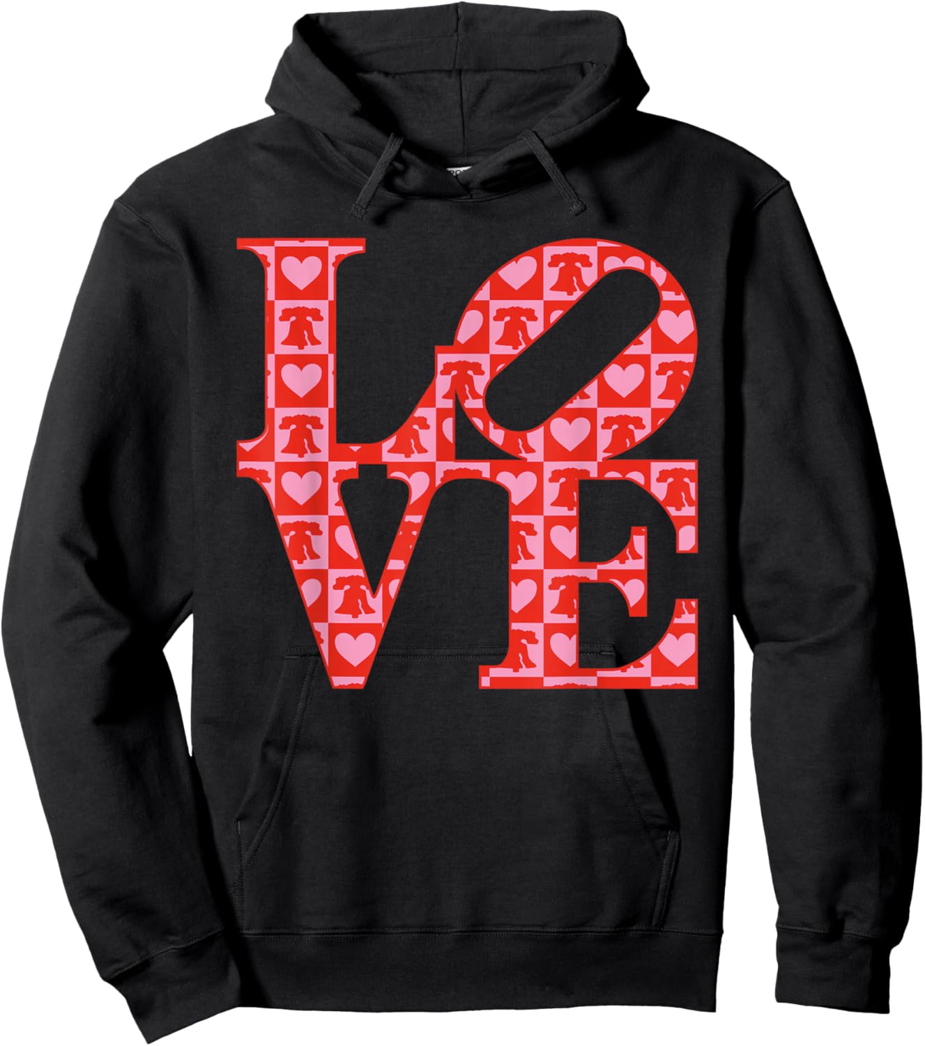 Love Sign Statue Hearts Philadelphia PA Hoodie - Hoodie | Black