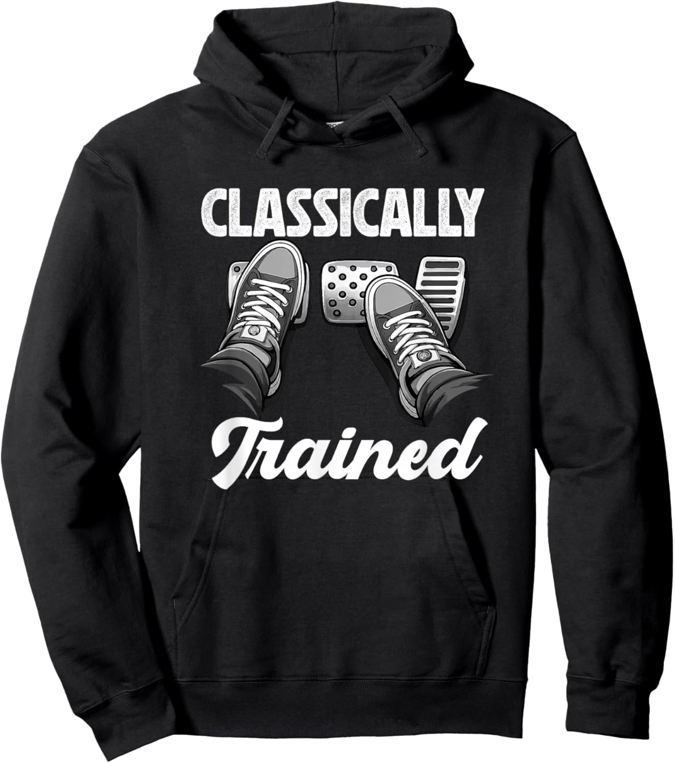 Classically Trained Stick Shift Manual Car Transmission Hoodie - Hoodie | Black