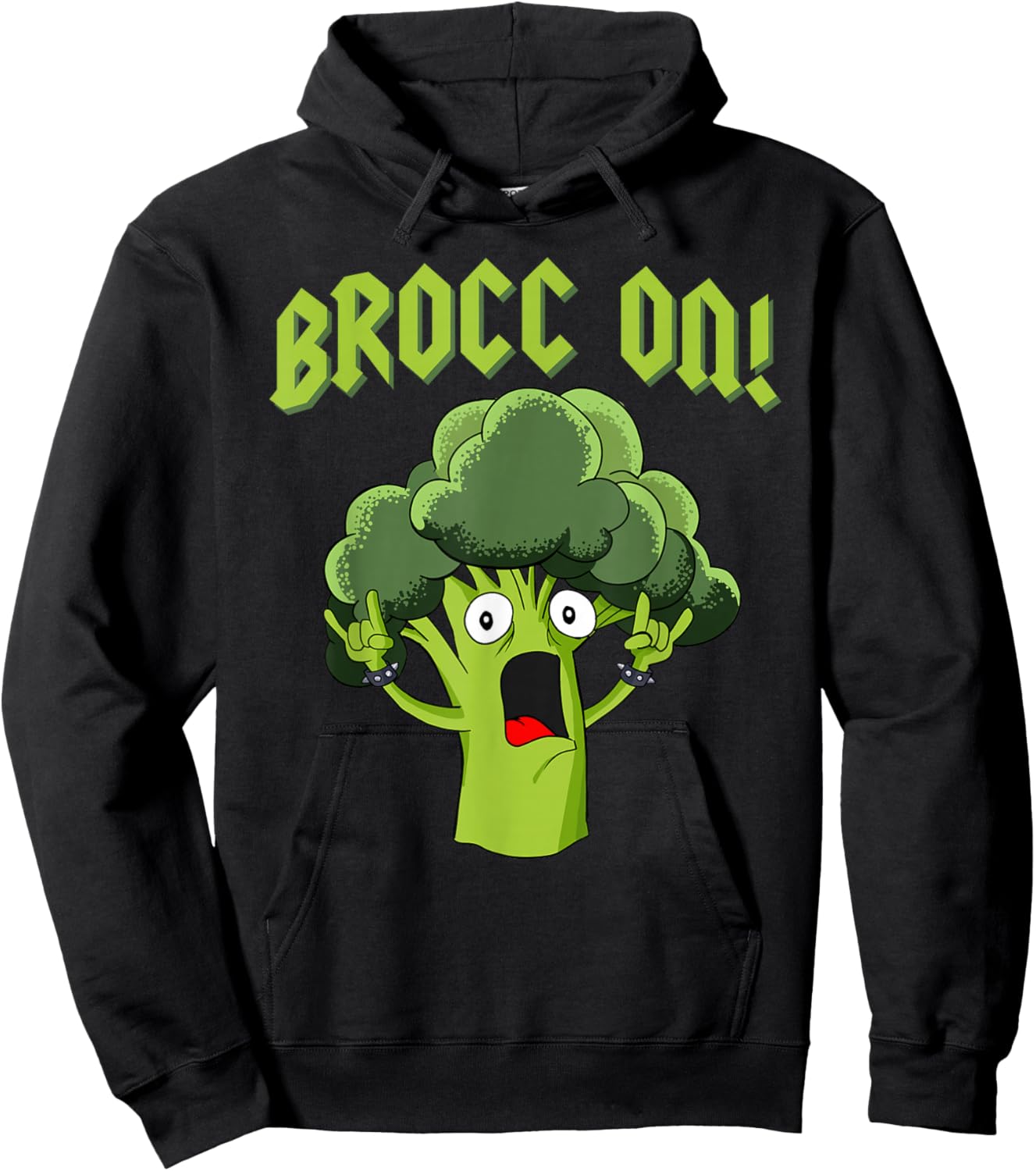 Broccoli Brocc On Hoodie - Hoodie | Black