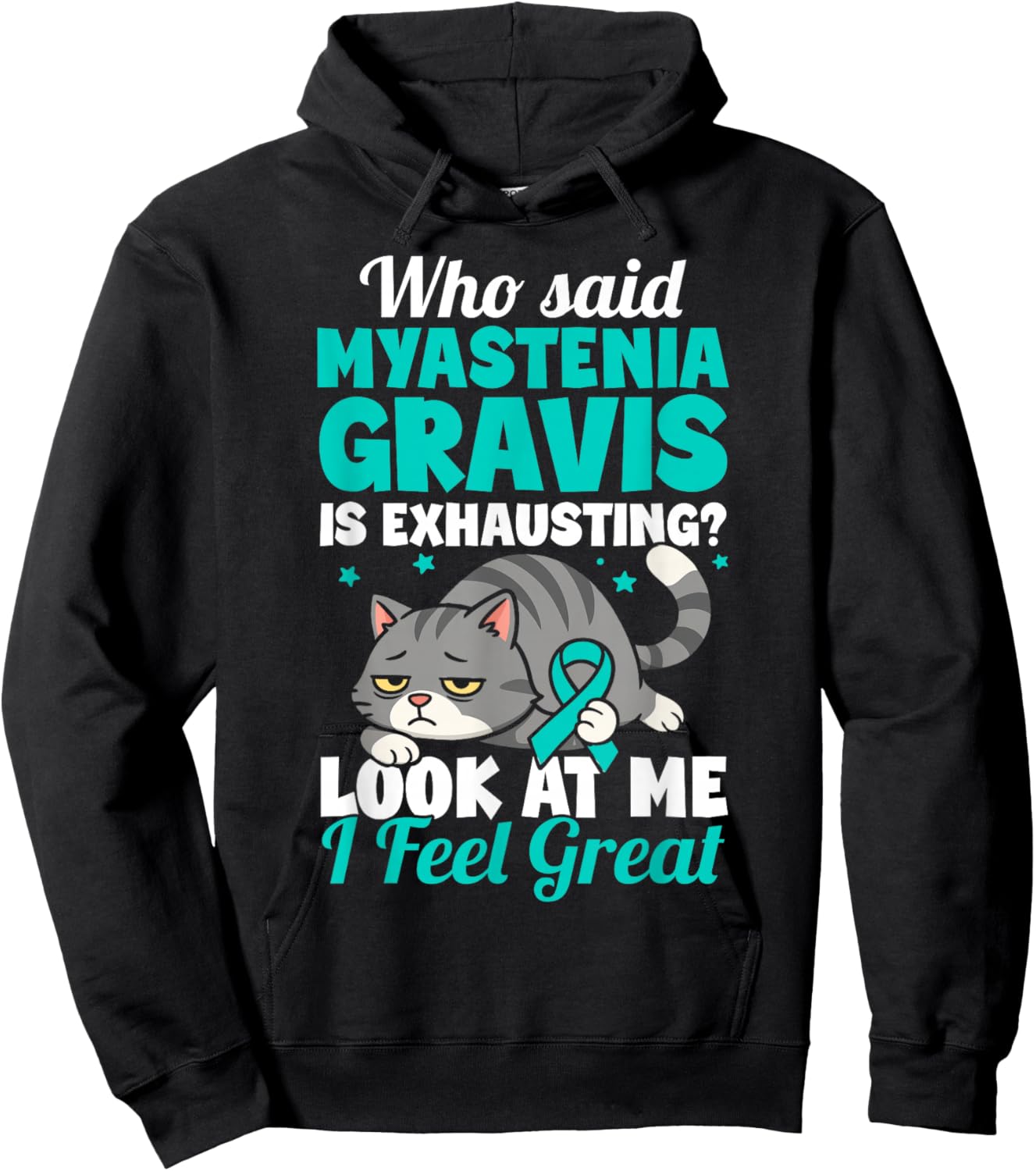 Funny Myasthenia Gravis Warrior Hoodie - Hoodie | Black