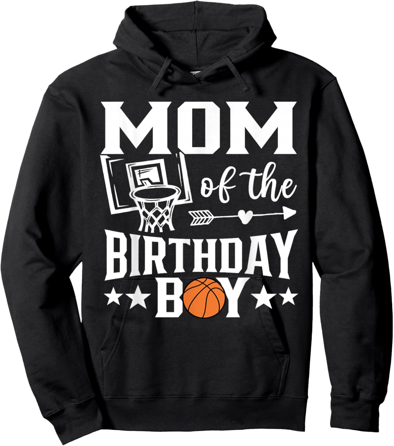 Basketball Mom of The Birthday Boy Family Matching Hoodie - Hoodie | Black