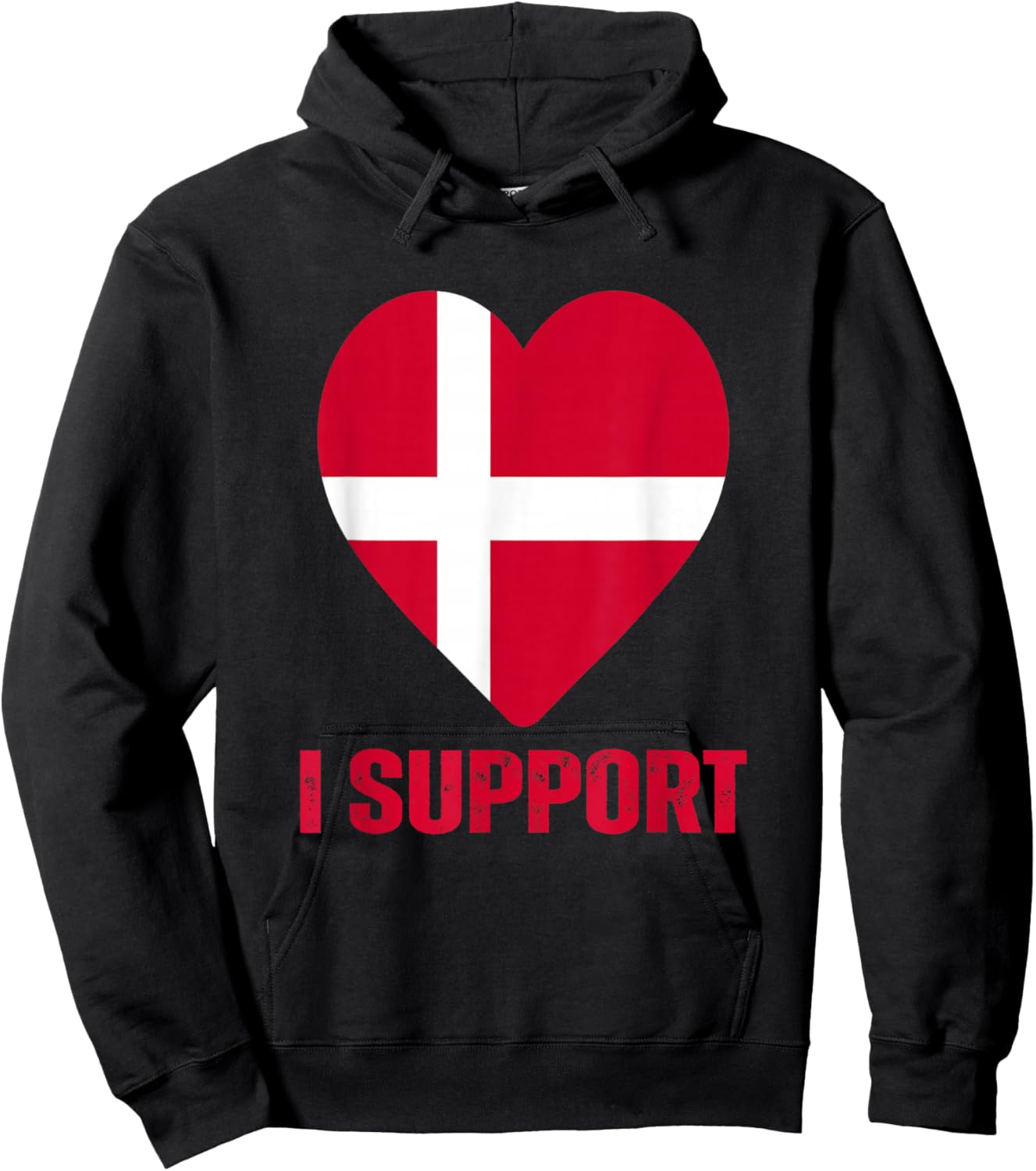 Denmark Greenland Flag is Not for Sale Support Danish Design Hoodie - Hoodie | Black