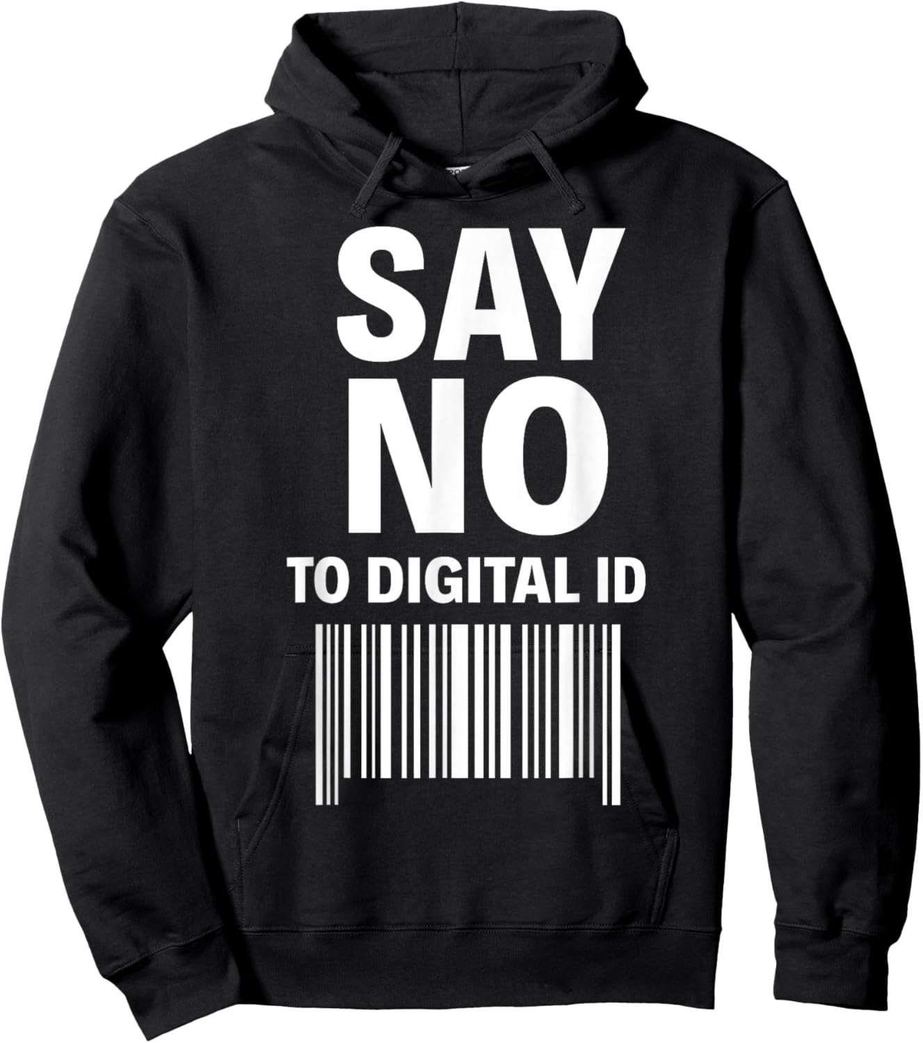 Say No to Digital ID Hoodie - Hoodie | Black