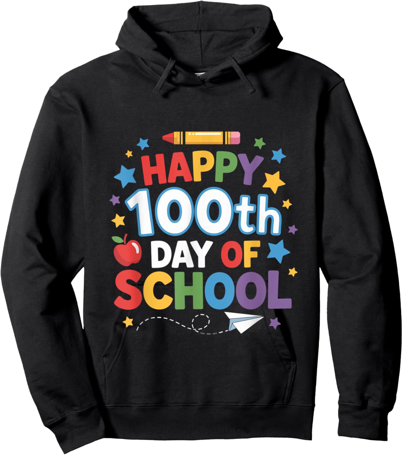 Happy 100th Day of School Boys Hoodie - Hoodie | Black