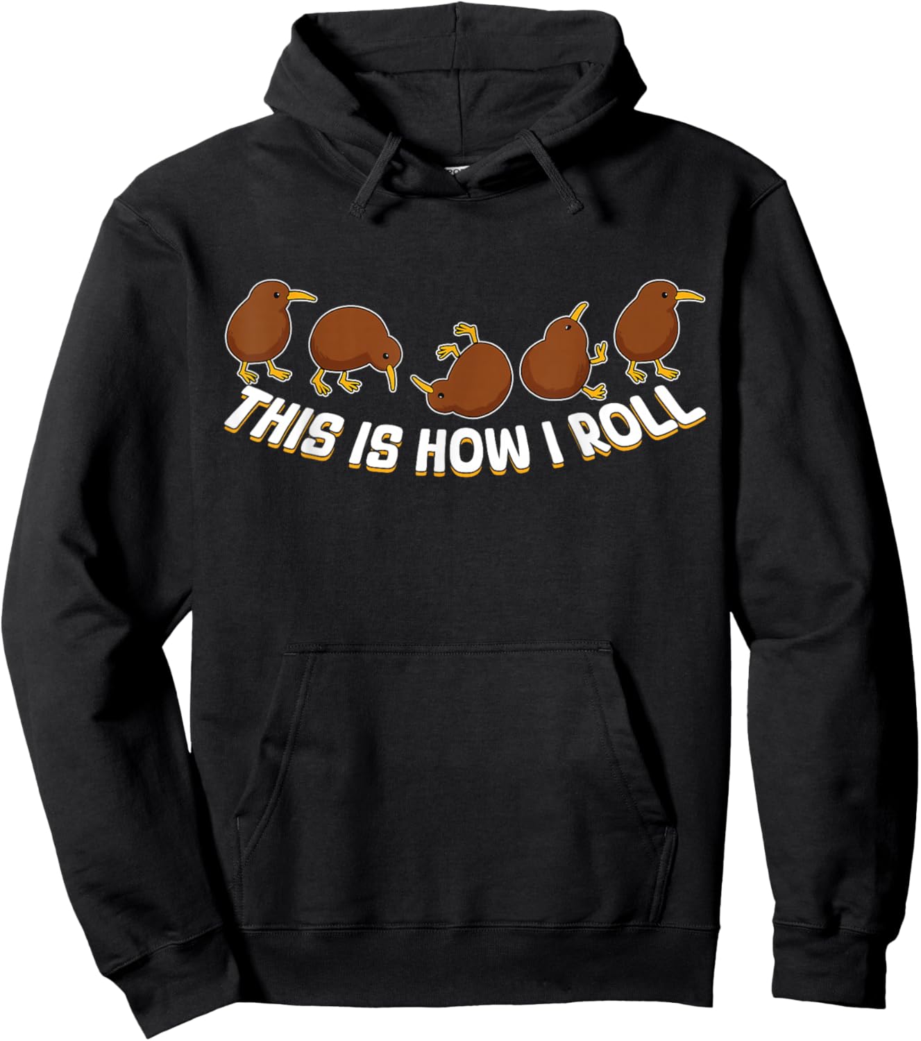 This is How I Roll Kiwi Bird NZ New Zealand Bird Funny Hoodie - Hoodie | Black