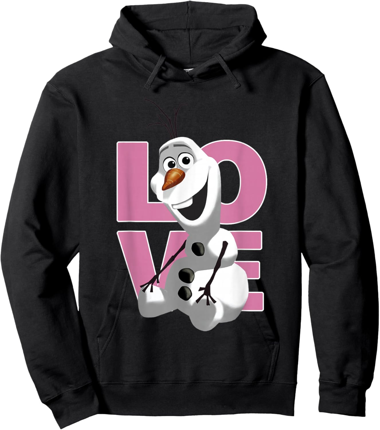 Disney Frozen Valentine's Day Love from Olaf Cute Pose Hoodie - Hoodie | Black