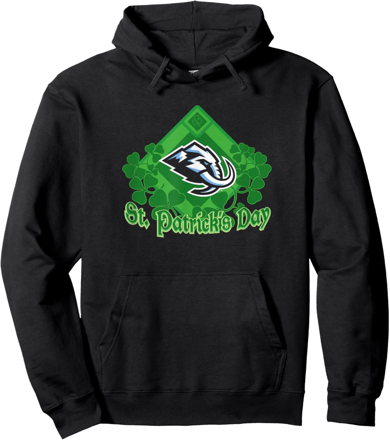 St. Patrick's Day Black NHL Licensed Hoodie - Hoodie | Black