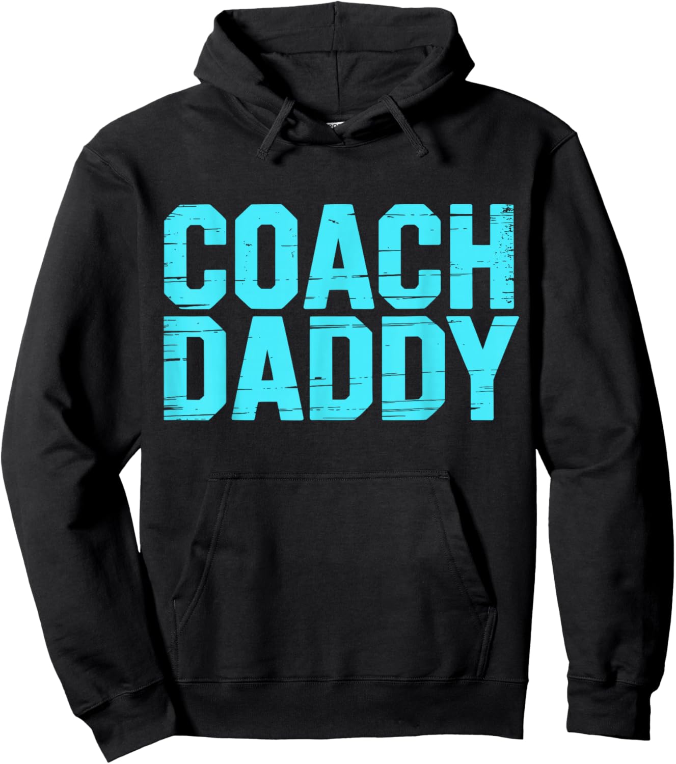 Coach Daddy Best Coach Dad Funny Sports Hoodie - Hoodie | Black