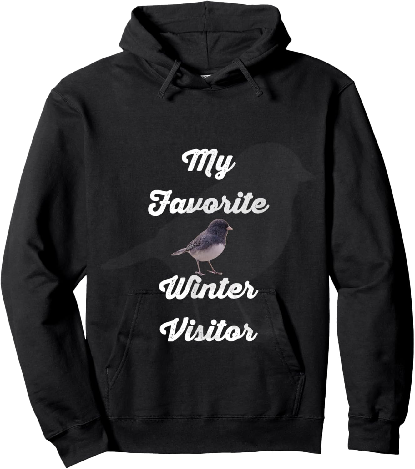 Dark Eyed Junco Bird : Backyard Birding Hoodie - Hoodie | Black