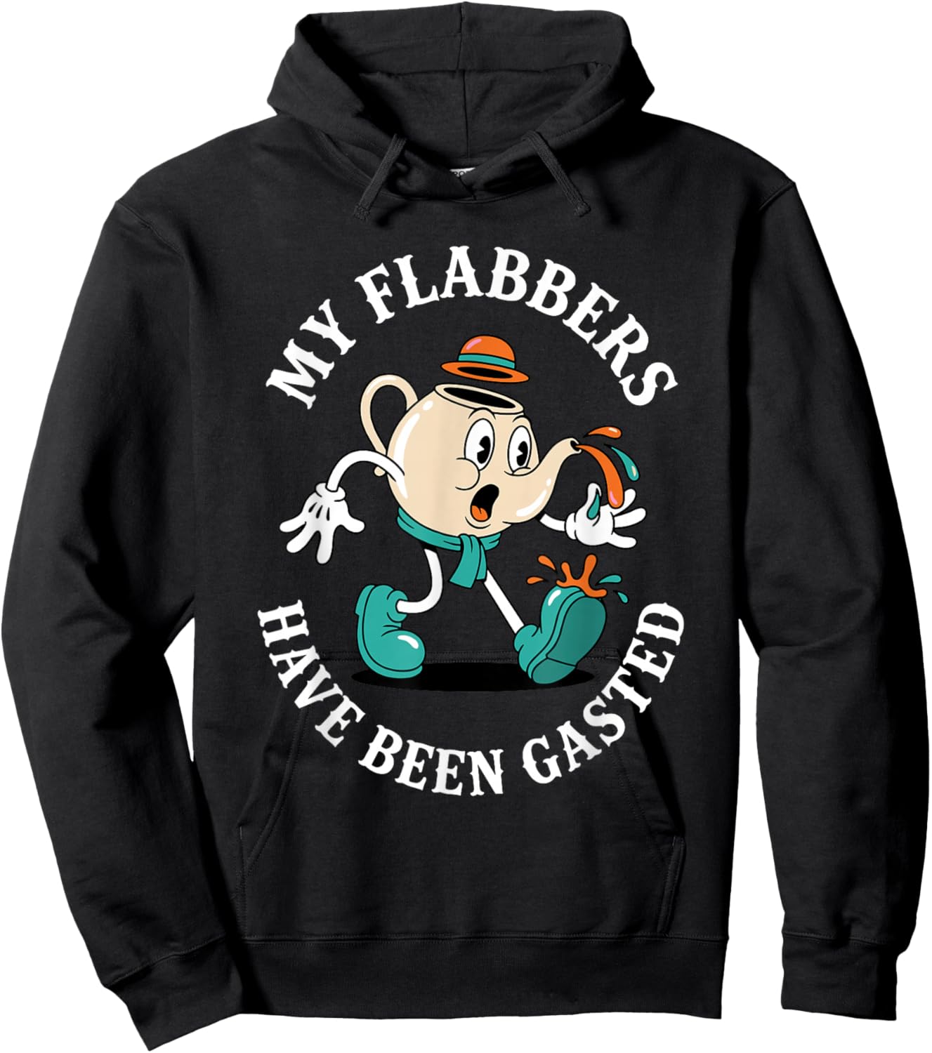 My Flabbers Have Been Gasted Retro Cartoon Meme Hoodie - Hoodie | Black
