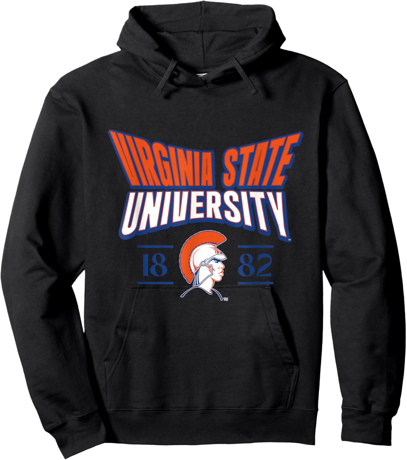 Virginia State University Stretch Emblem HBCU Hoodie - Hoodie | Black