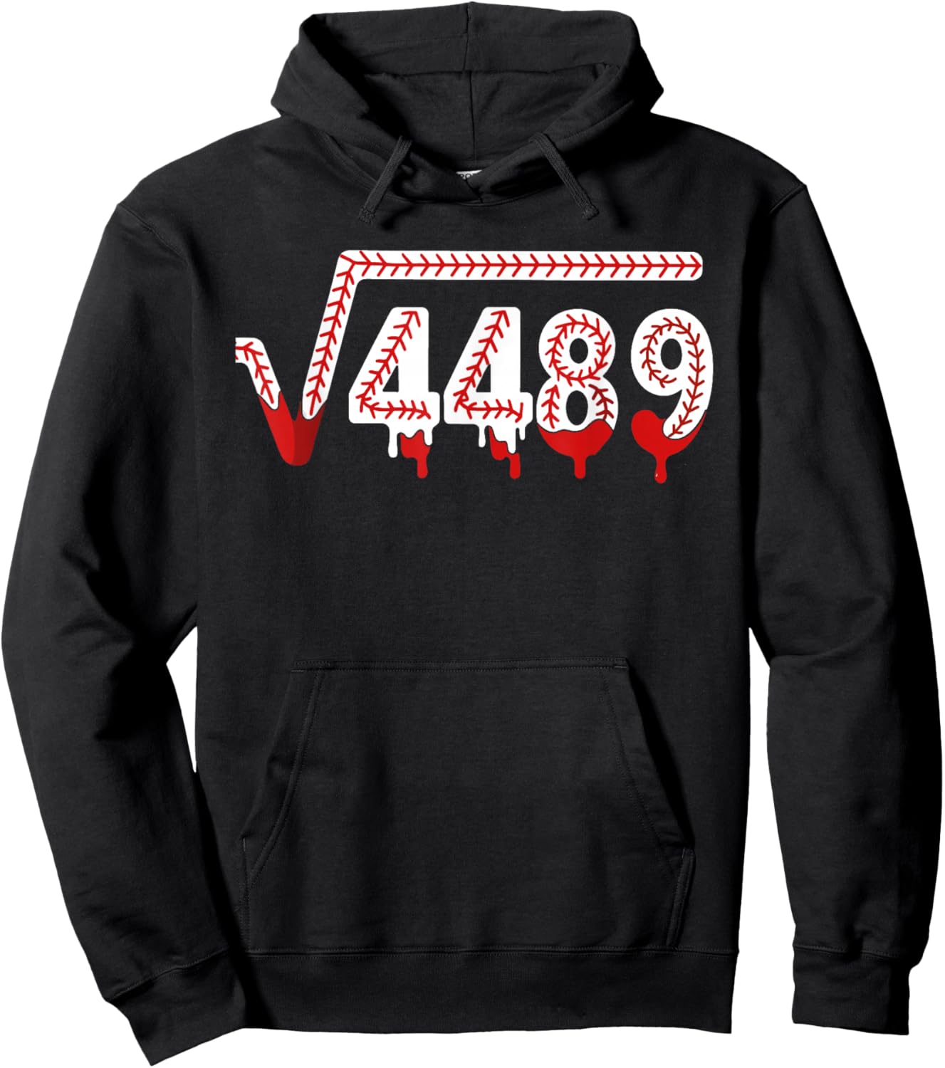 67 Ice Cream Drip Meme Baseball Square Root 4489 Slang Math Hoodie - Hoodie | Black