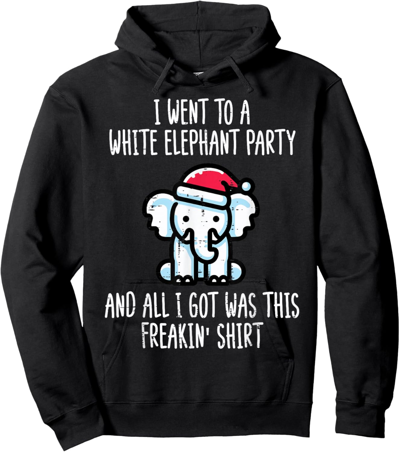 Christmas Went to White Elephant Party Xmas Men Women Kids Hoodie - Hoodie | Black