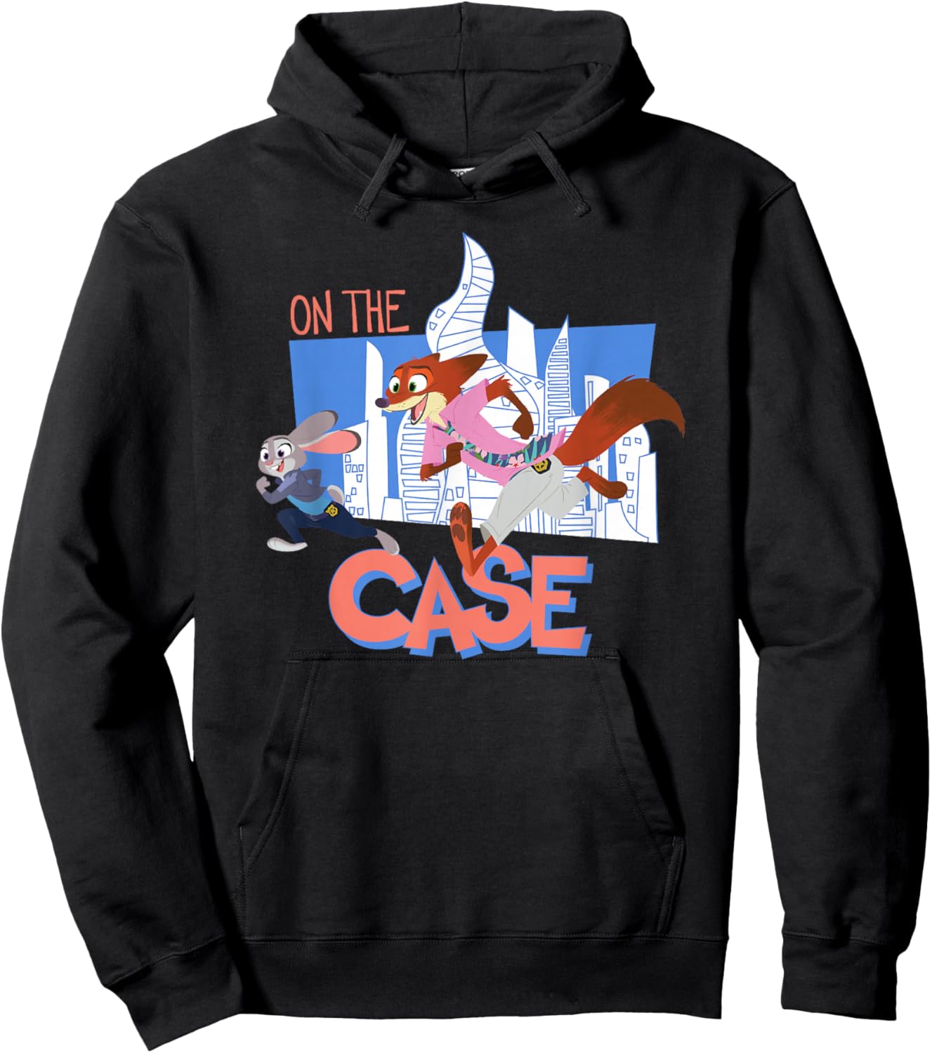 Disney Zootopia 2 On The Case Judy and Nick City Shot Hoodie - Hoodie | Black