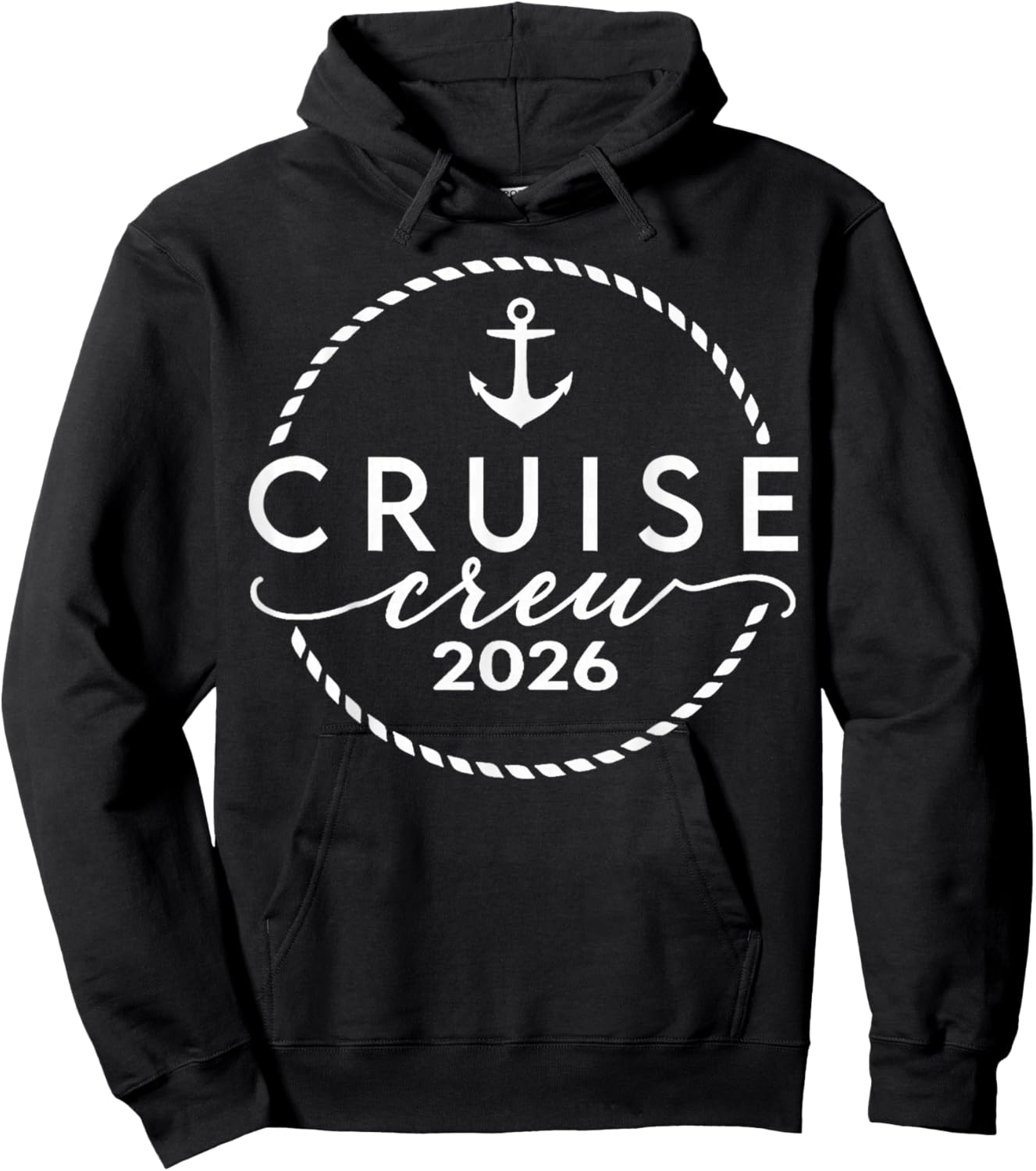 Cruise Crew 2026 Summer Vacation Trip Funny Matching Group Hoodie - Hoodie | Black