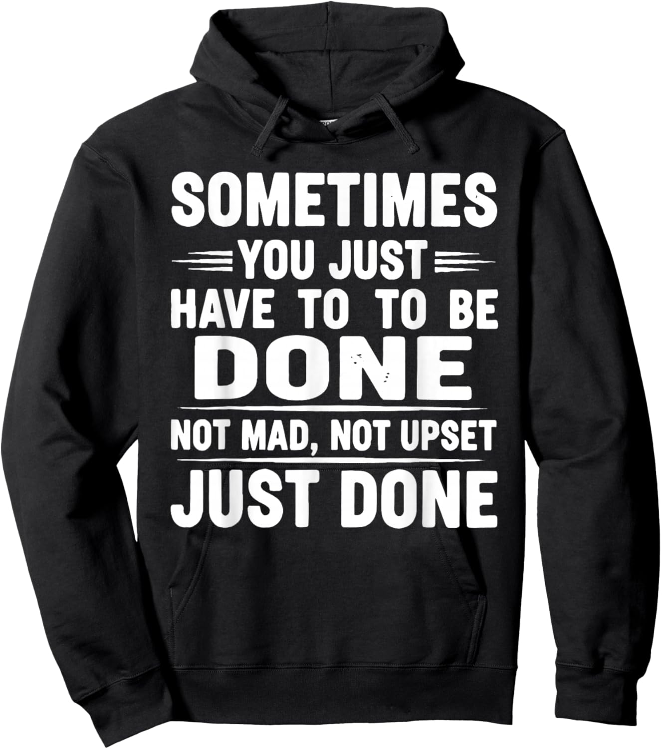 Not Mad Not Upset Funny Hoodie - Hoodie | Black
