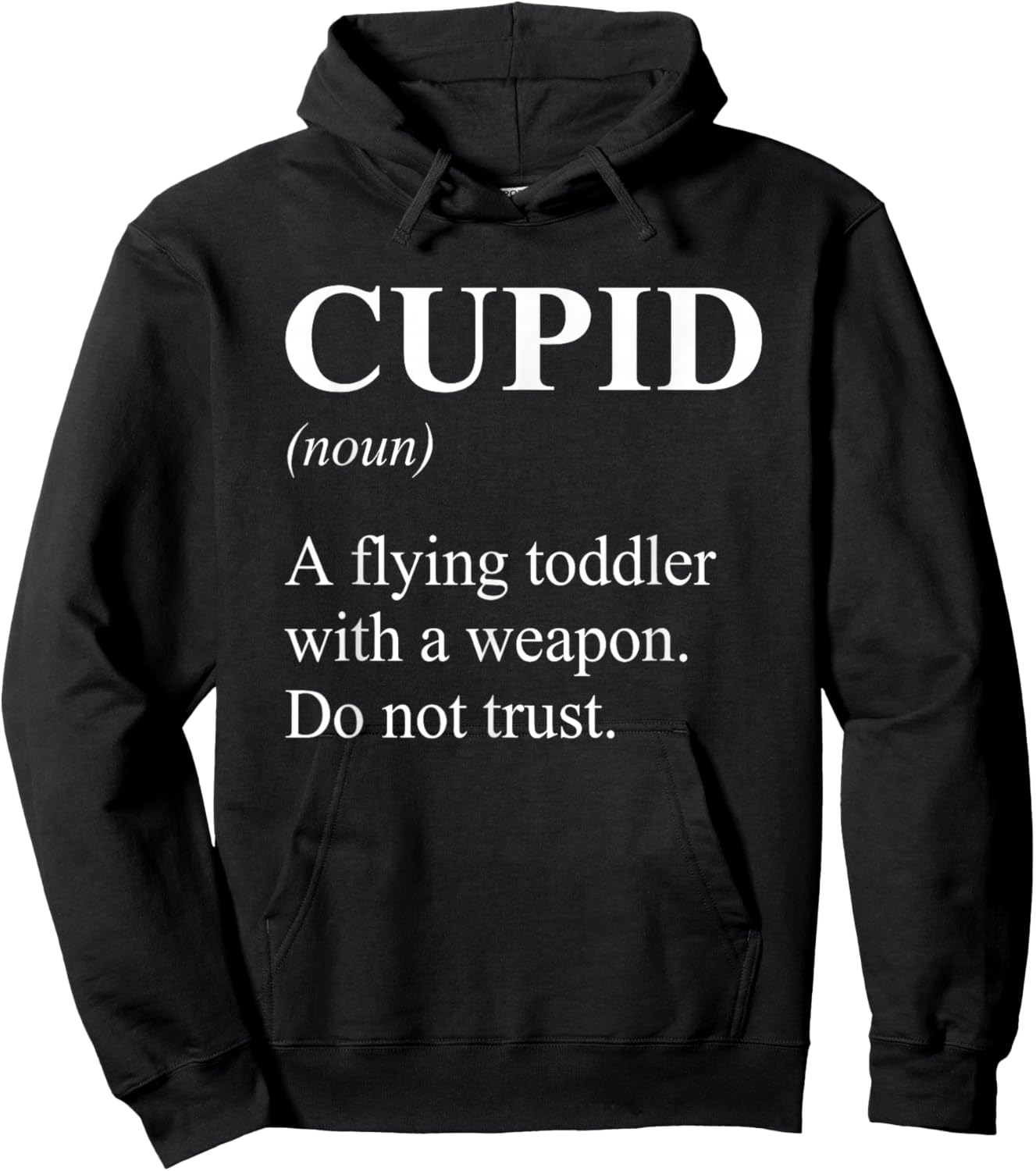 Anti Valentines Day Humor Hoodie - Hoodie | Black