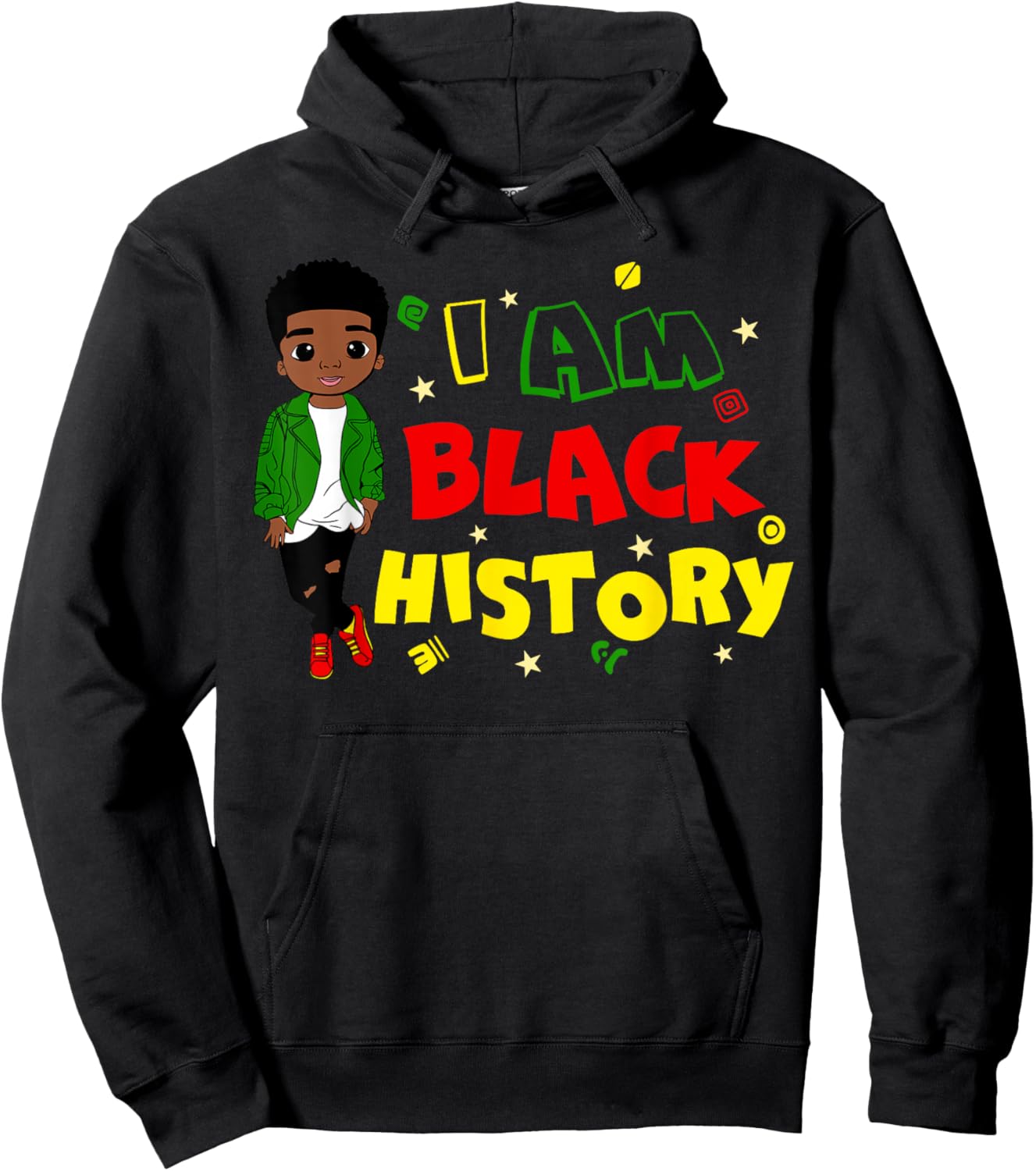 Little Boy I Am Black History Month African Kid Toddler Hoodie - Hoodie | Black